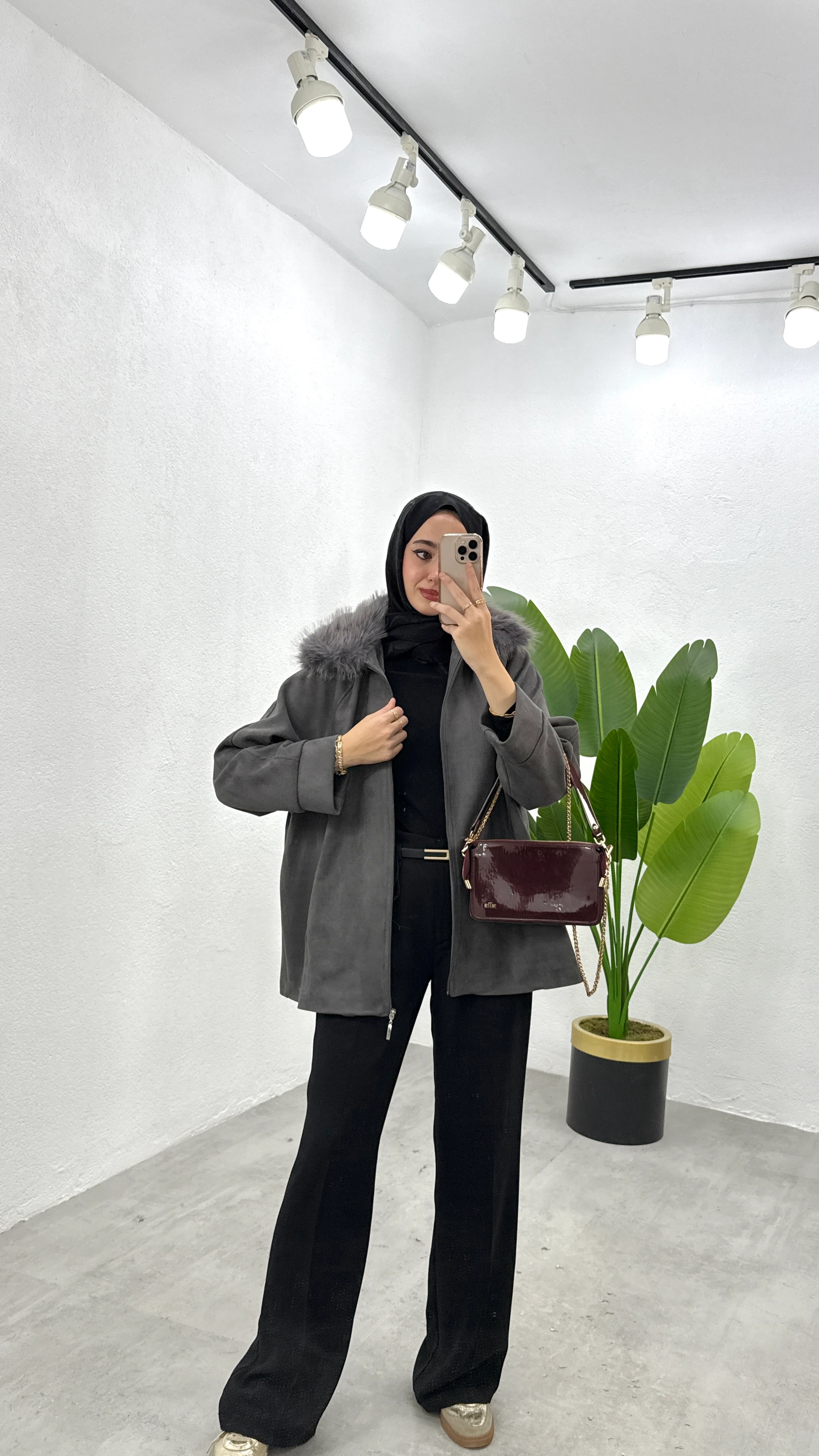 Süet Kürklü Ceket