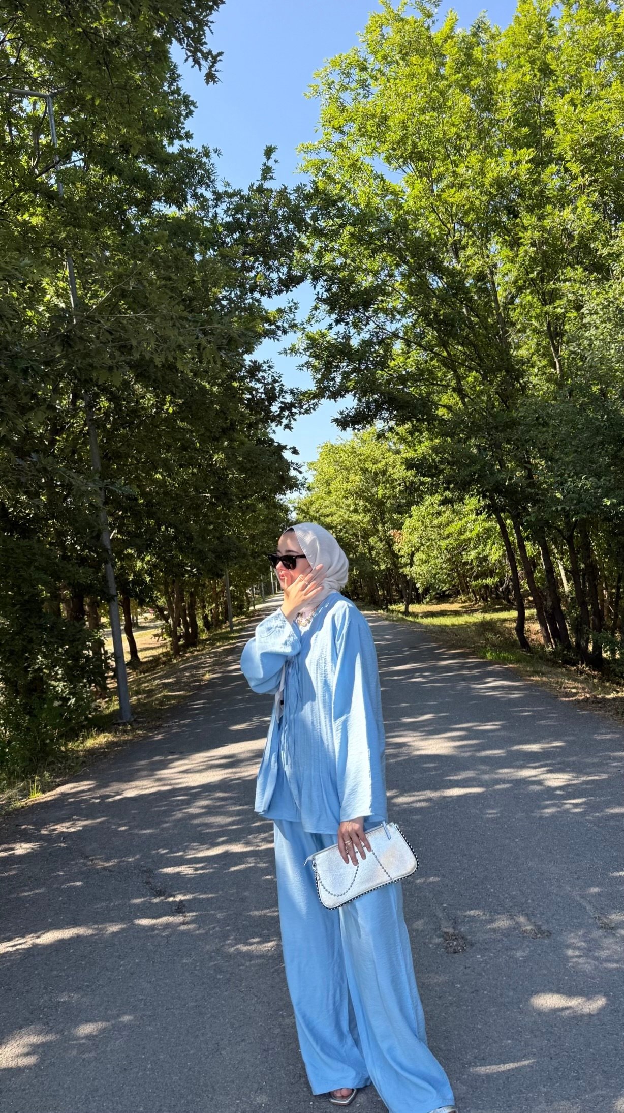 Suve Pileli Takım - Mavi