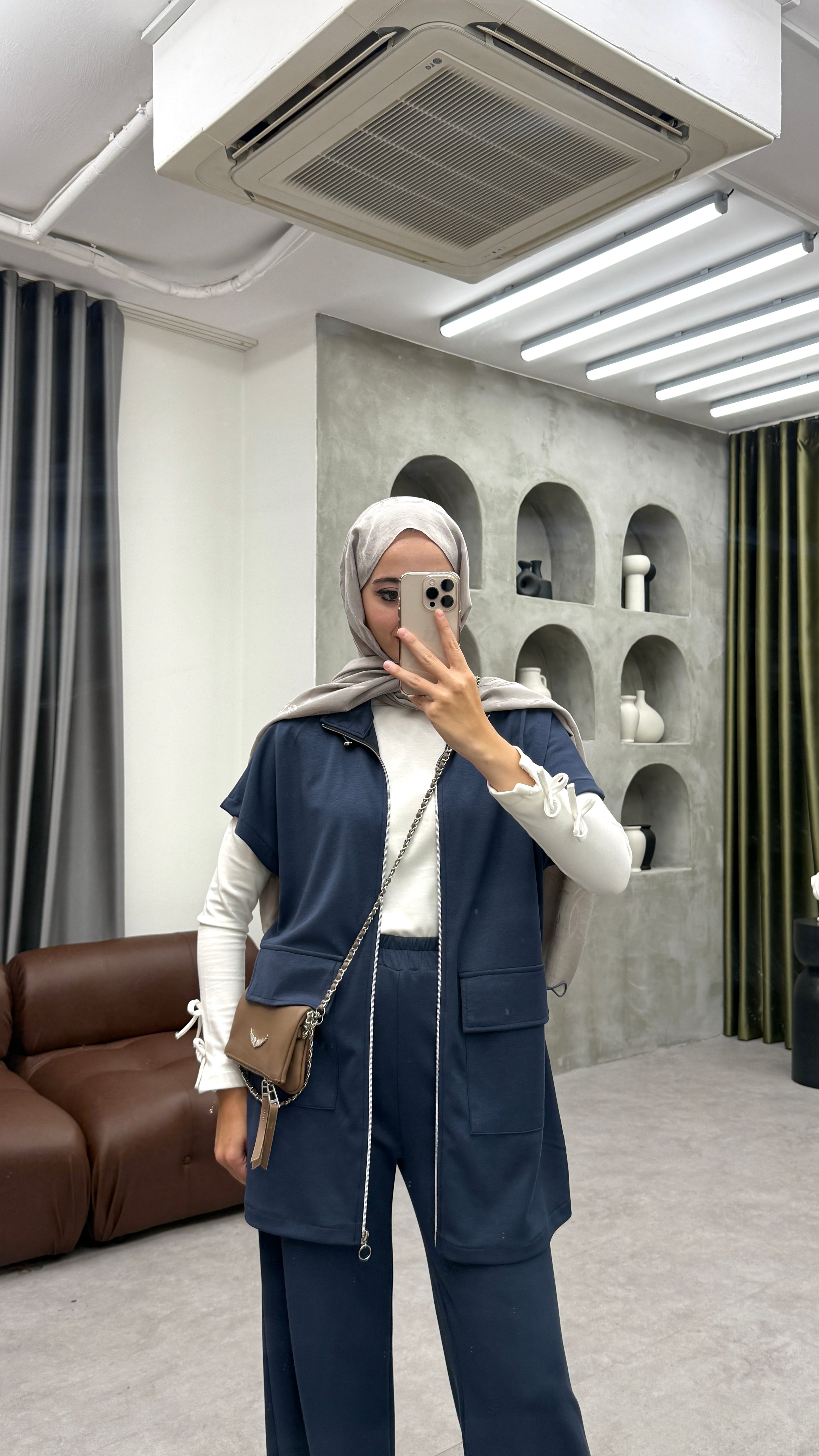 Oysh Yelekli Takım - Antrasit