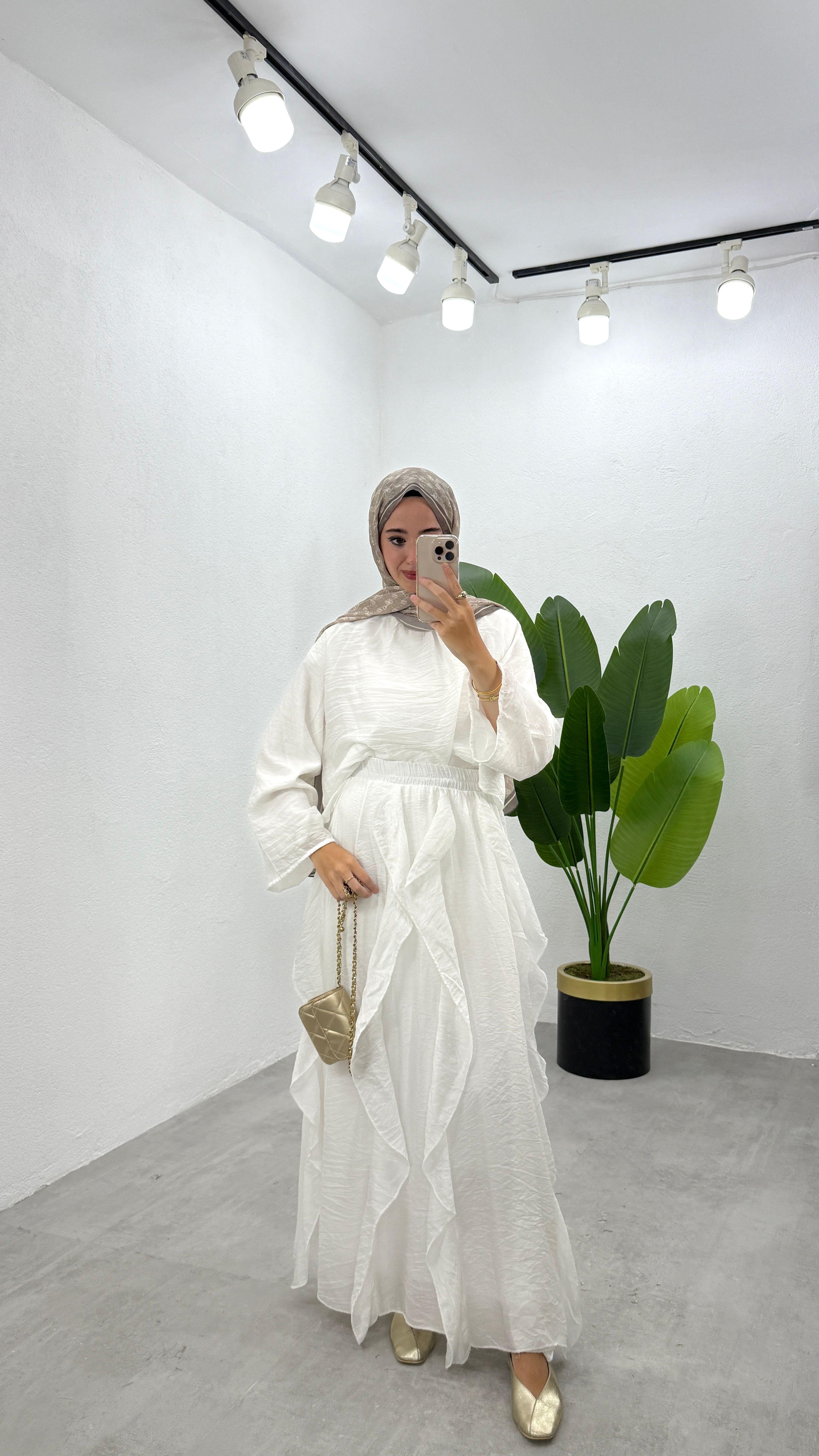 Stella Etekli Takım - Beyaz