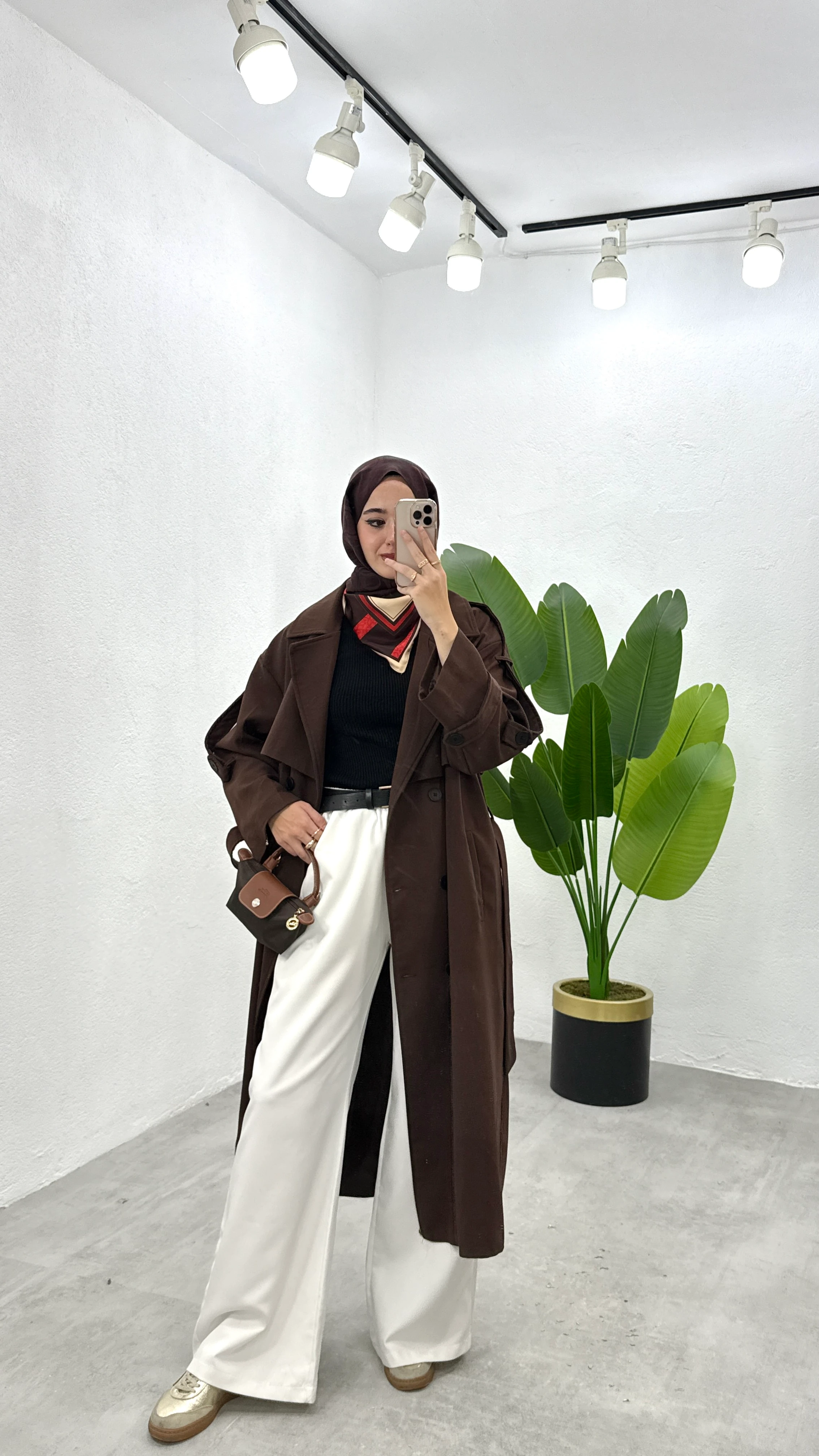 Tasarım Astarlı Trençkot