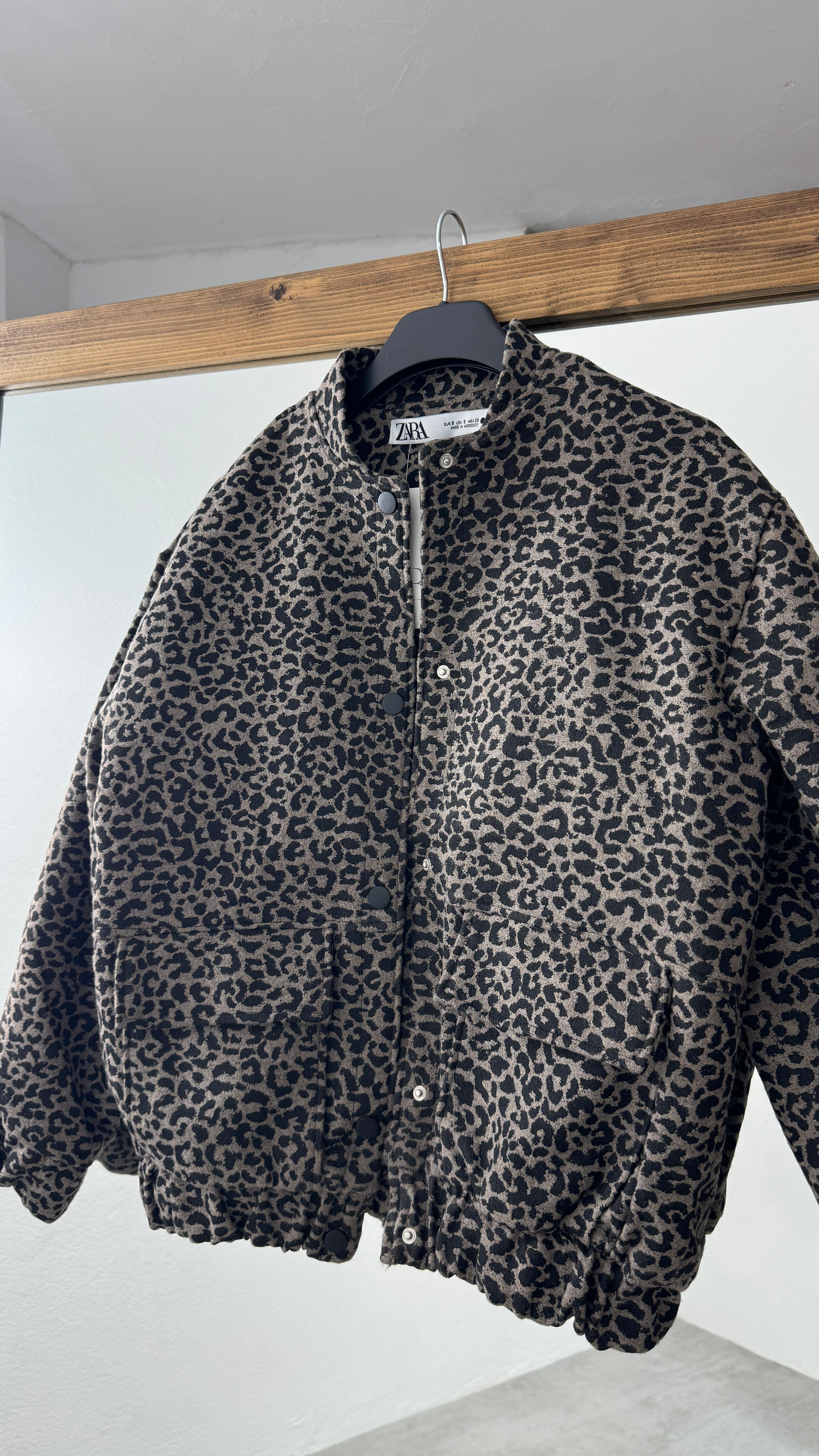 Zra Leopar Bomber Ceket