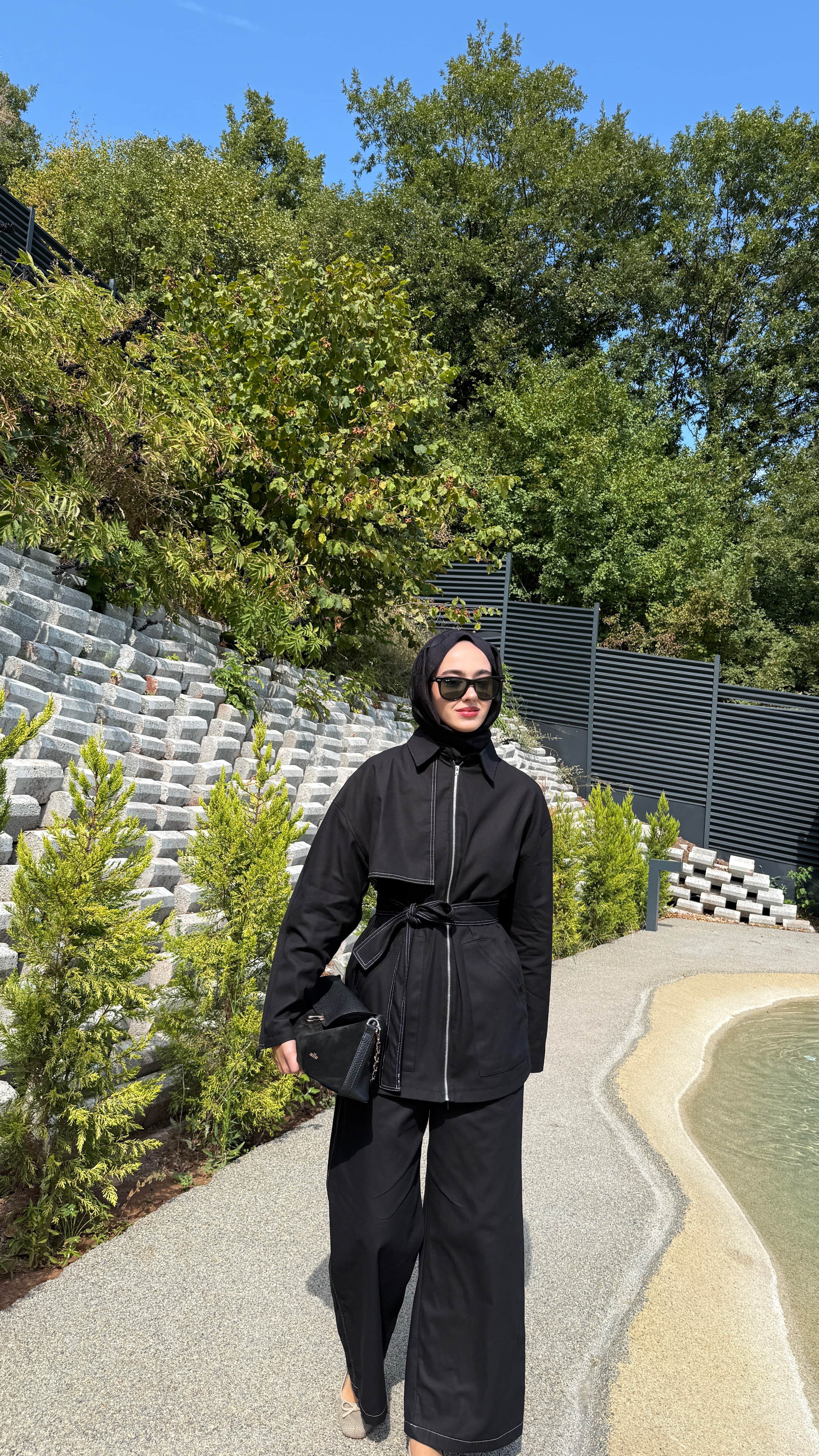 Gabardin Kapaklı Takım