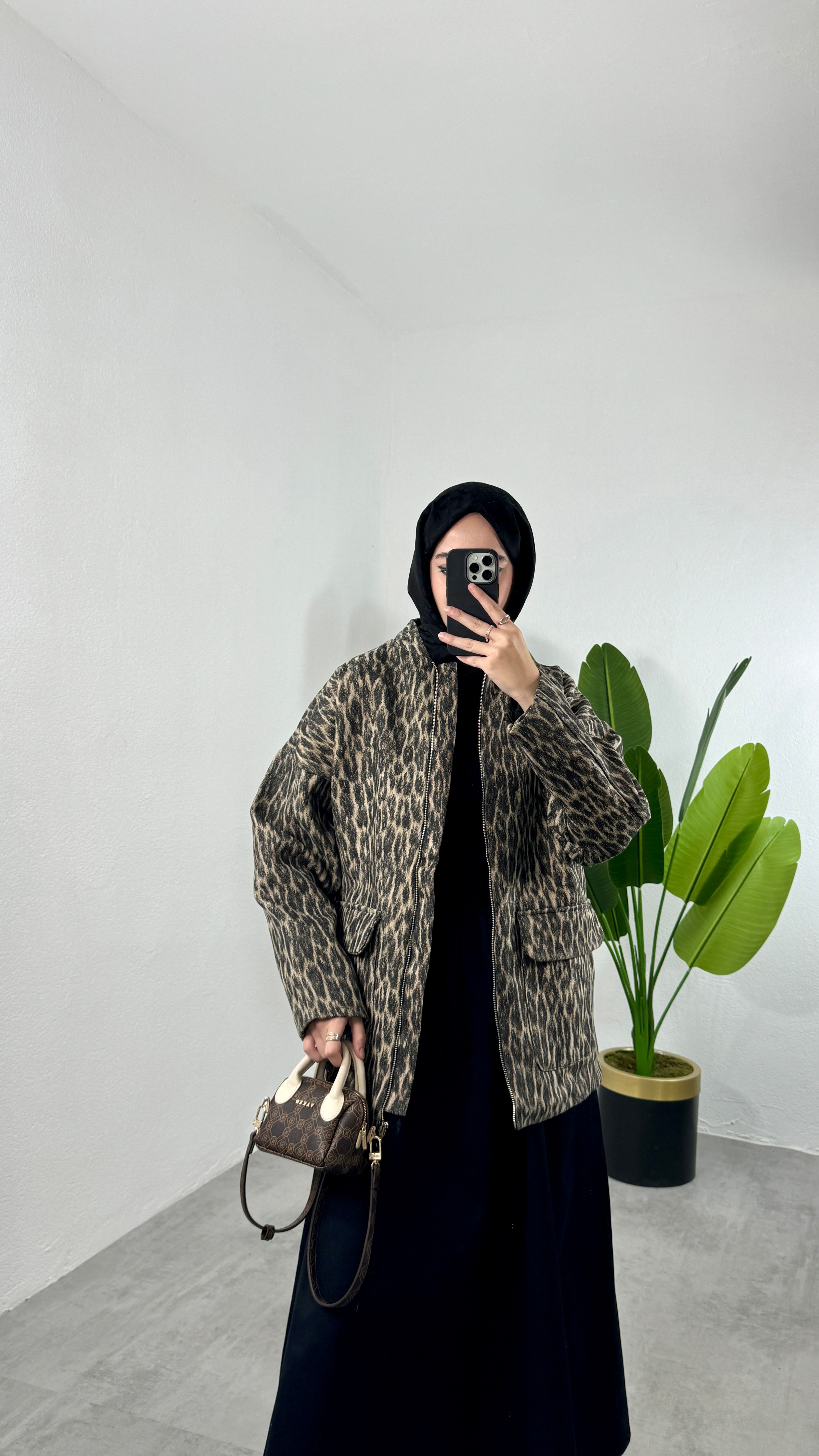 Massimo Leopar Mont Ceket