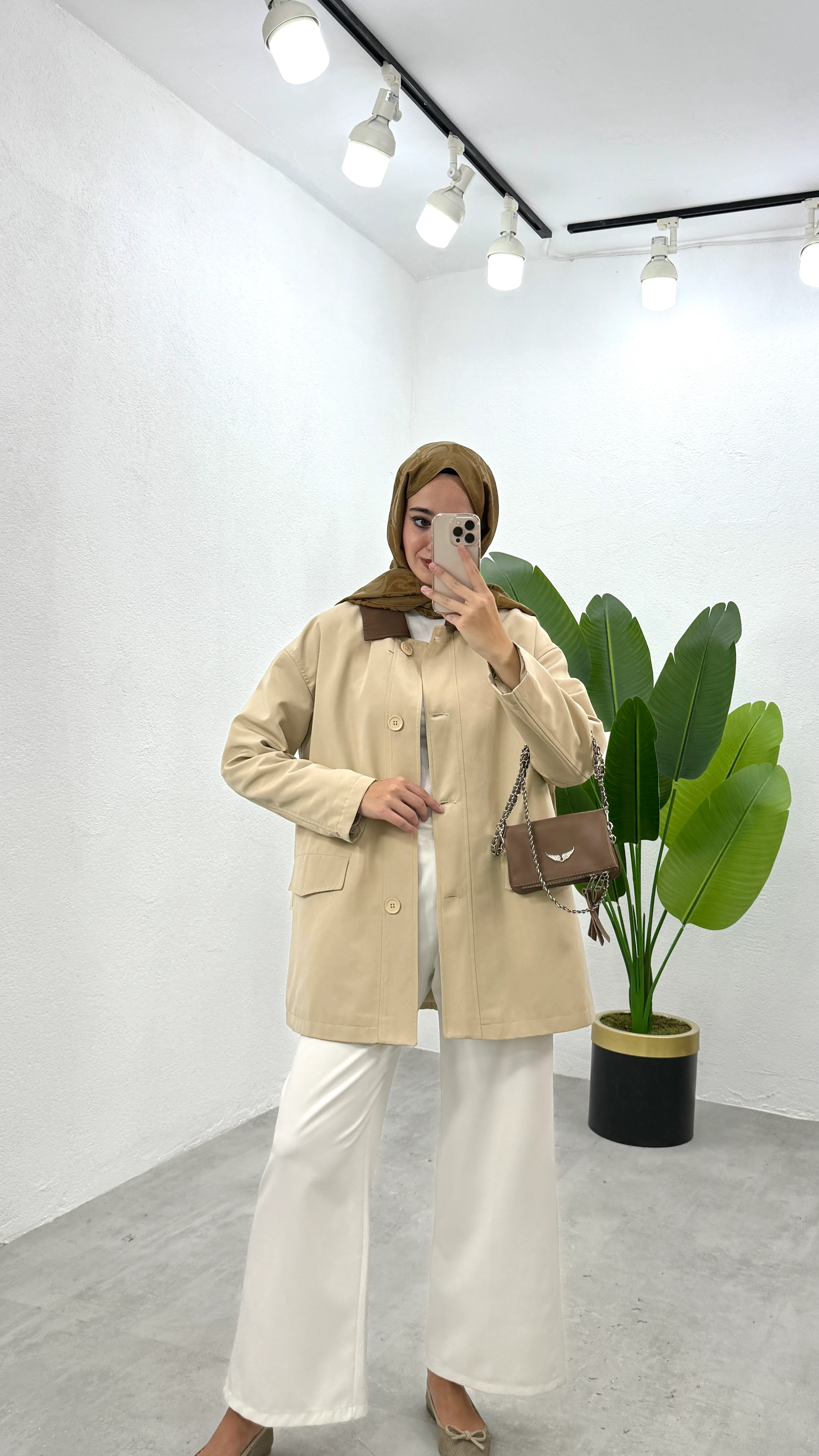 Çift Renk Trençkot