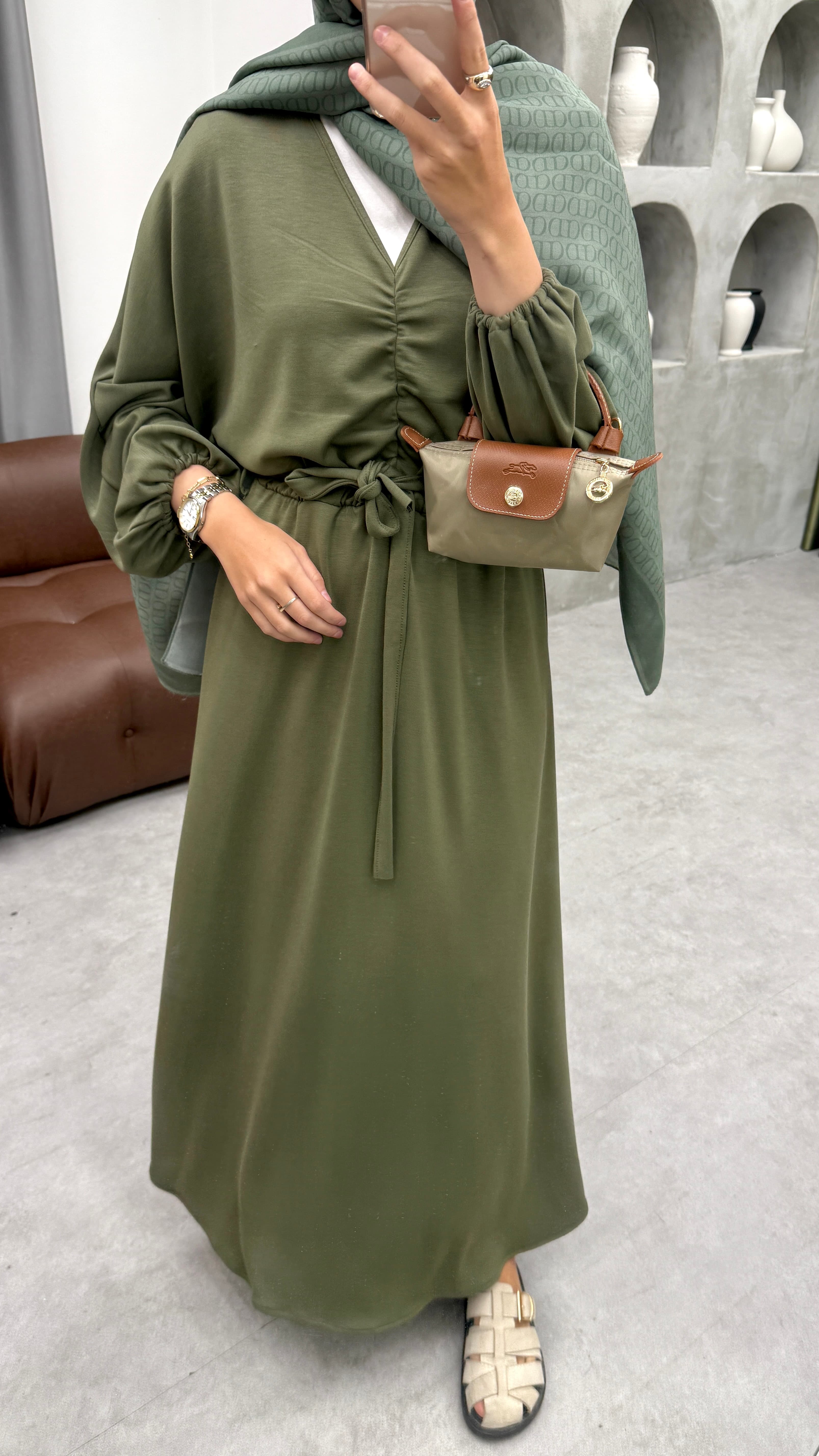 Oysh Oversize Elbise - Haki