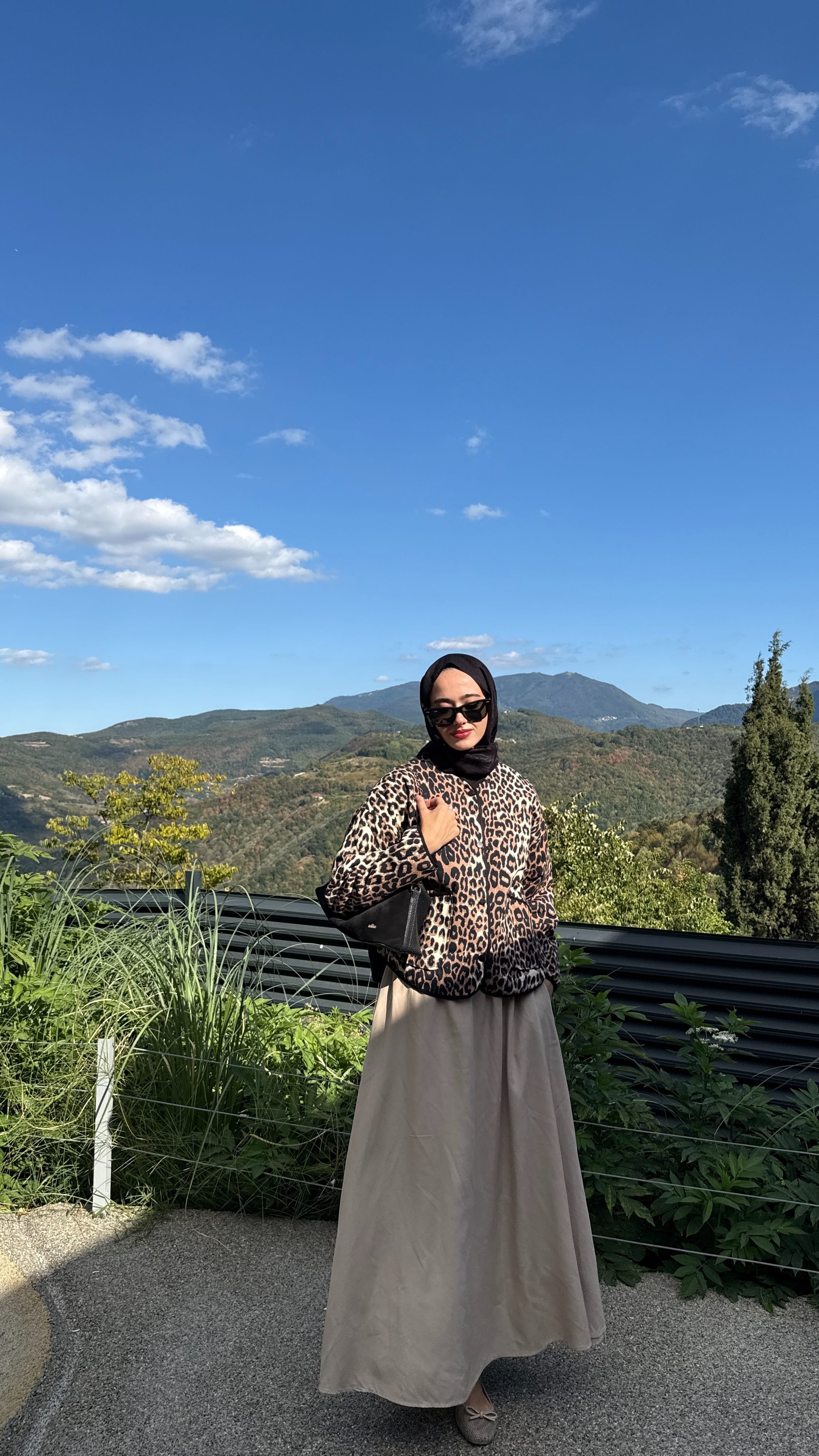 Leopar Kapitone Ceket - Leopar
