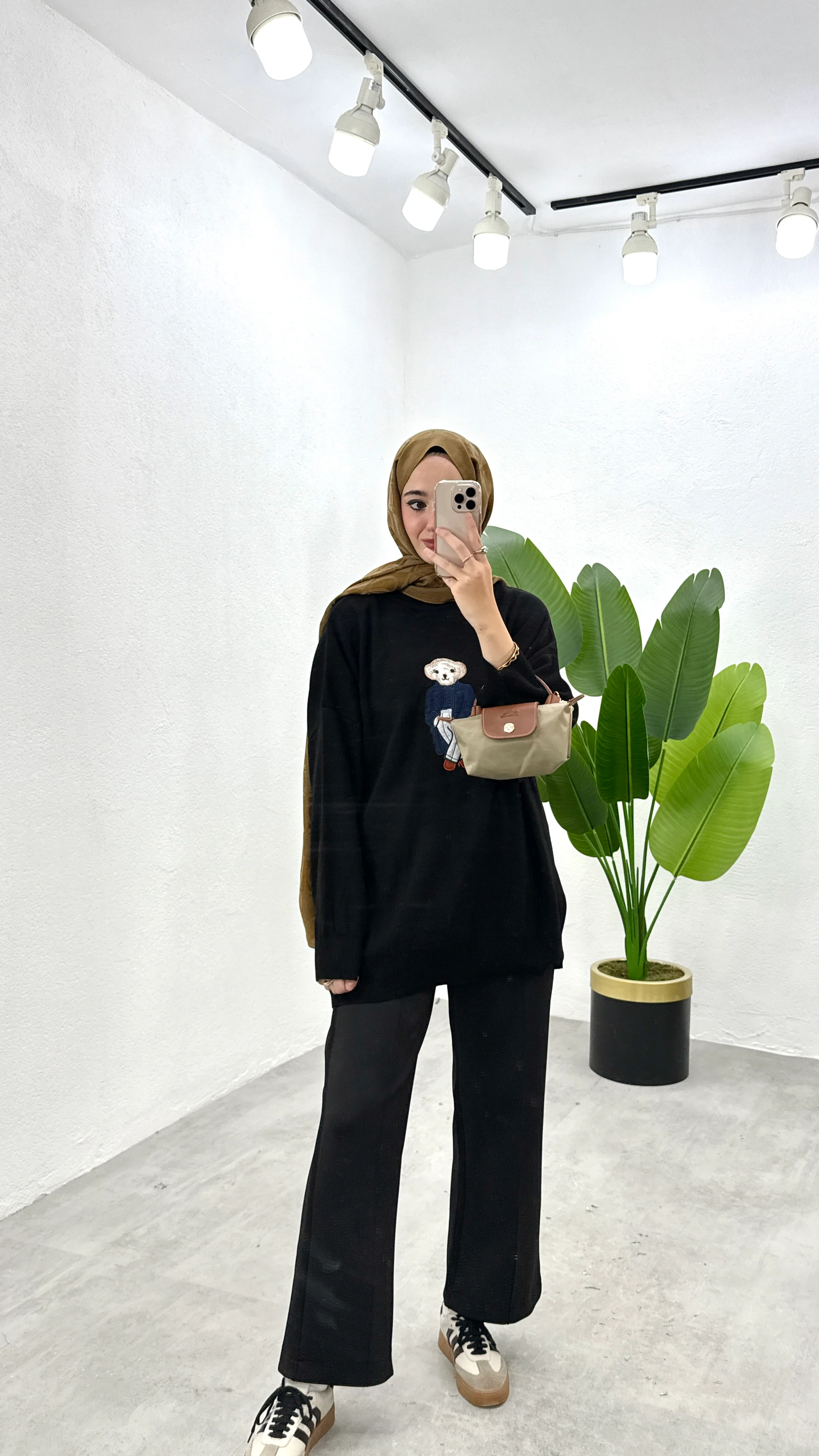 Tedy Triko Kazak - Siyah