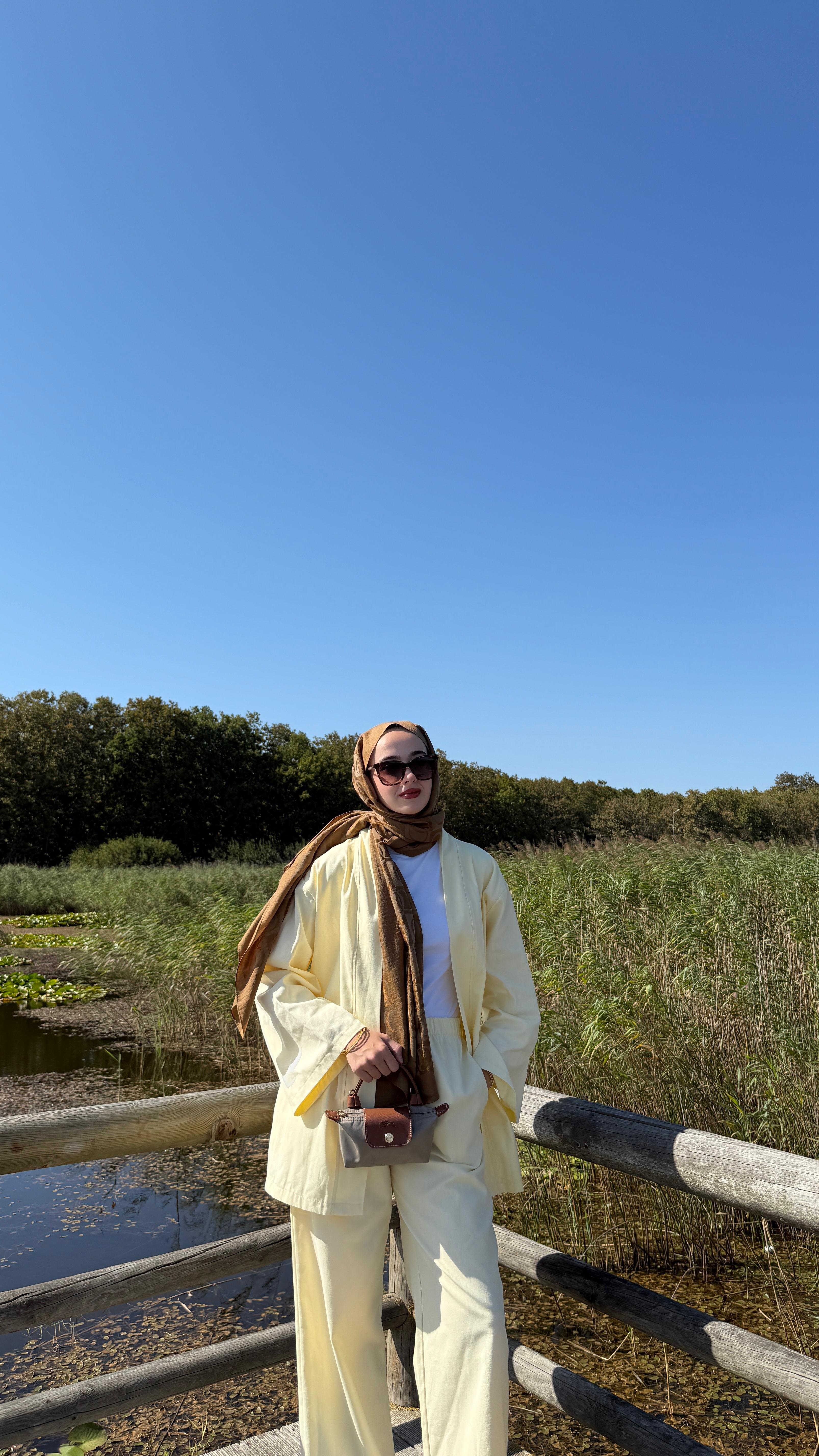 Gabardin Takım - Sarı