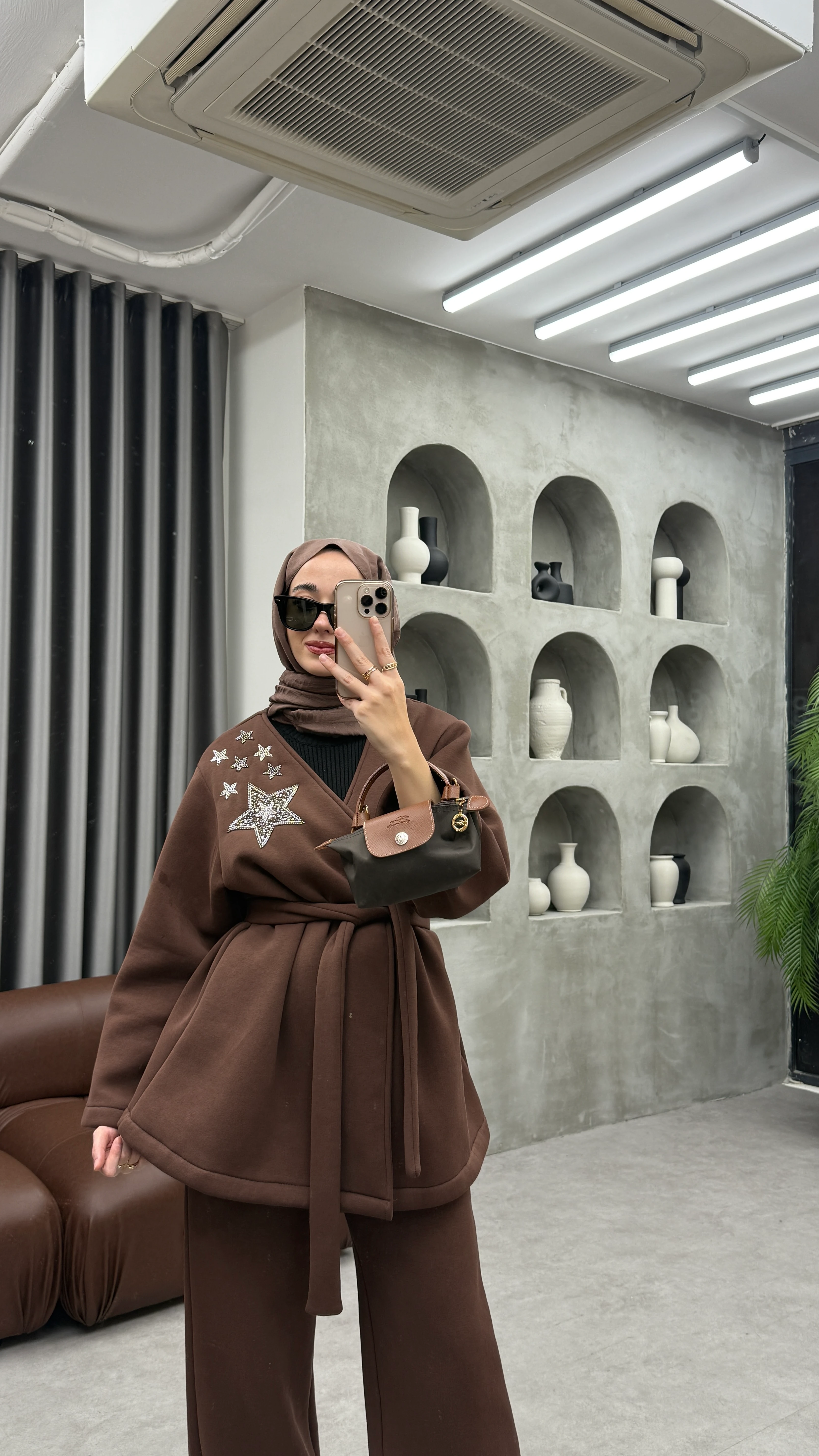 Shine Şardonlu Takım - Kahve