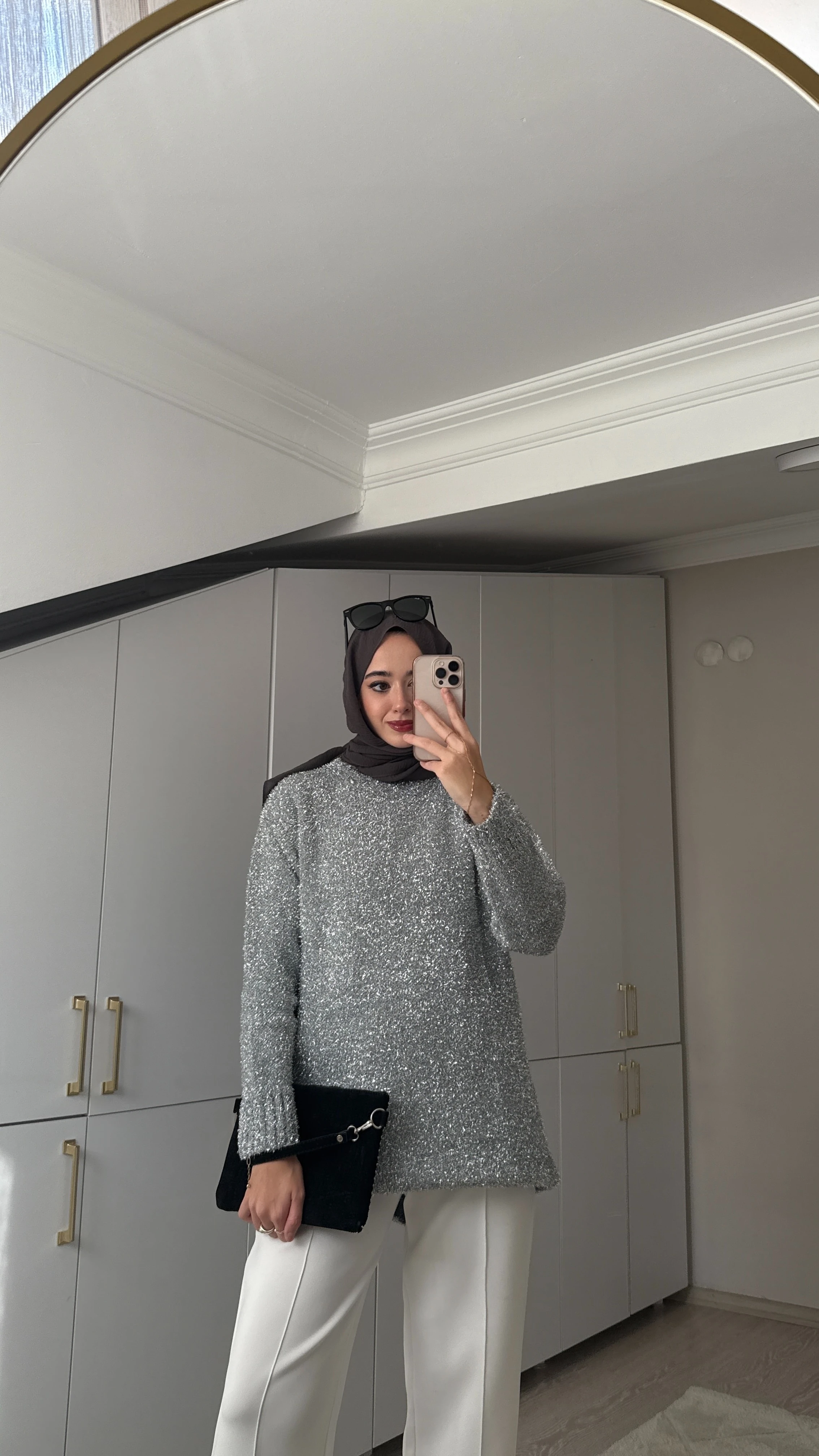 Simli Triko Kazak - Silver