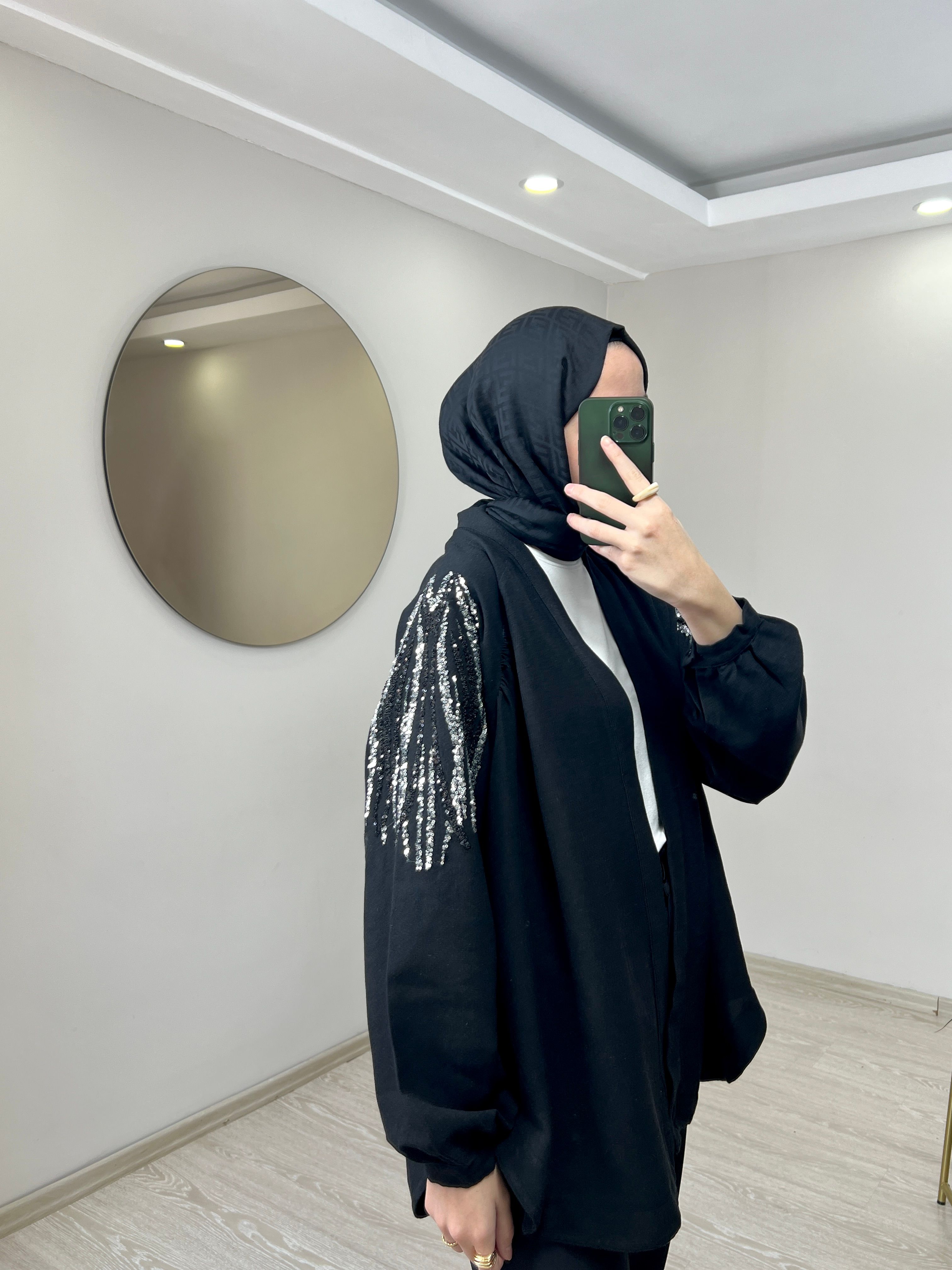 Pullu Keten Kimono
