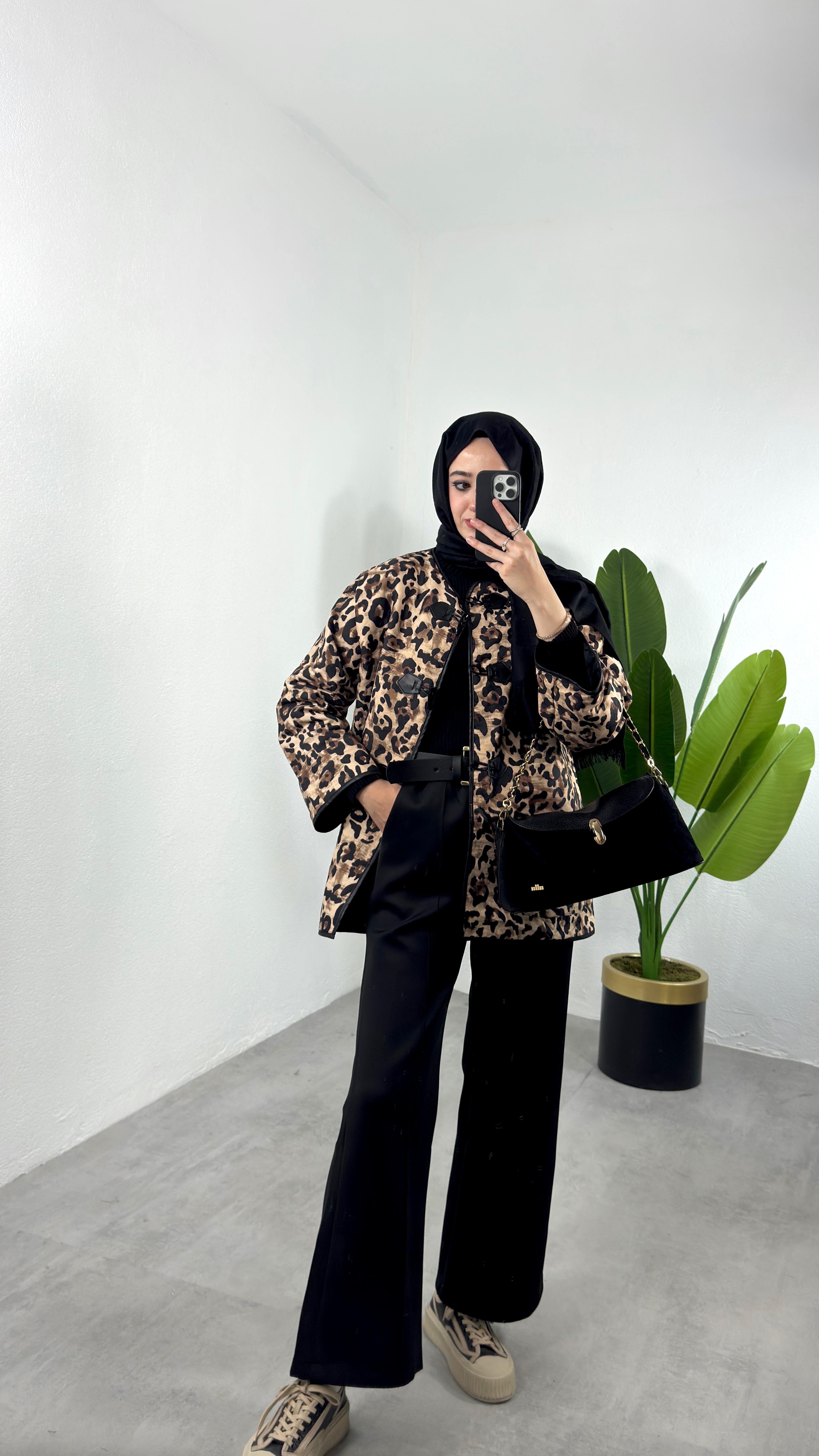 Leo Mevsimlik Ceket - leopar