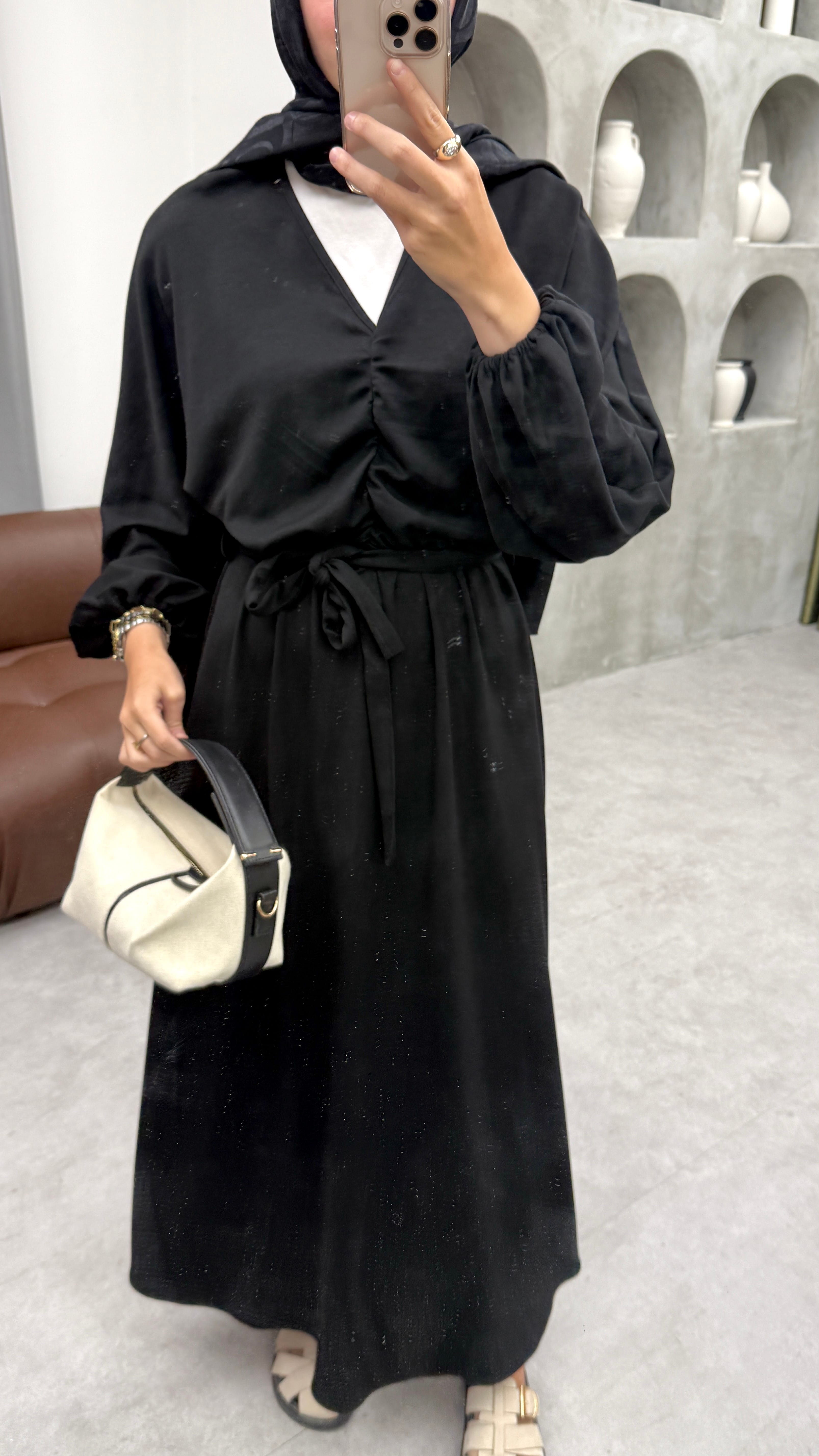 Oysh Oversize Elbise - Siyah