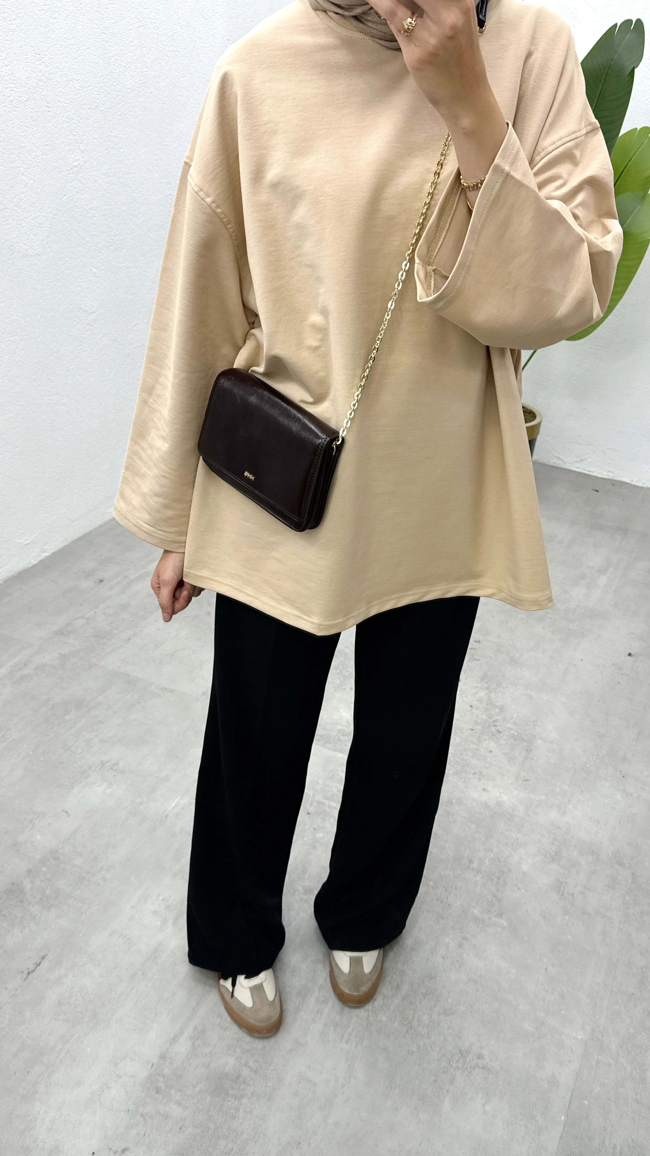 Basic Sweatshirt - Camel