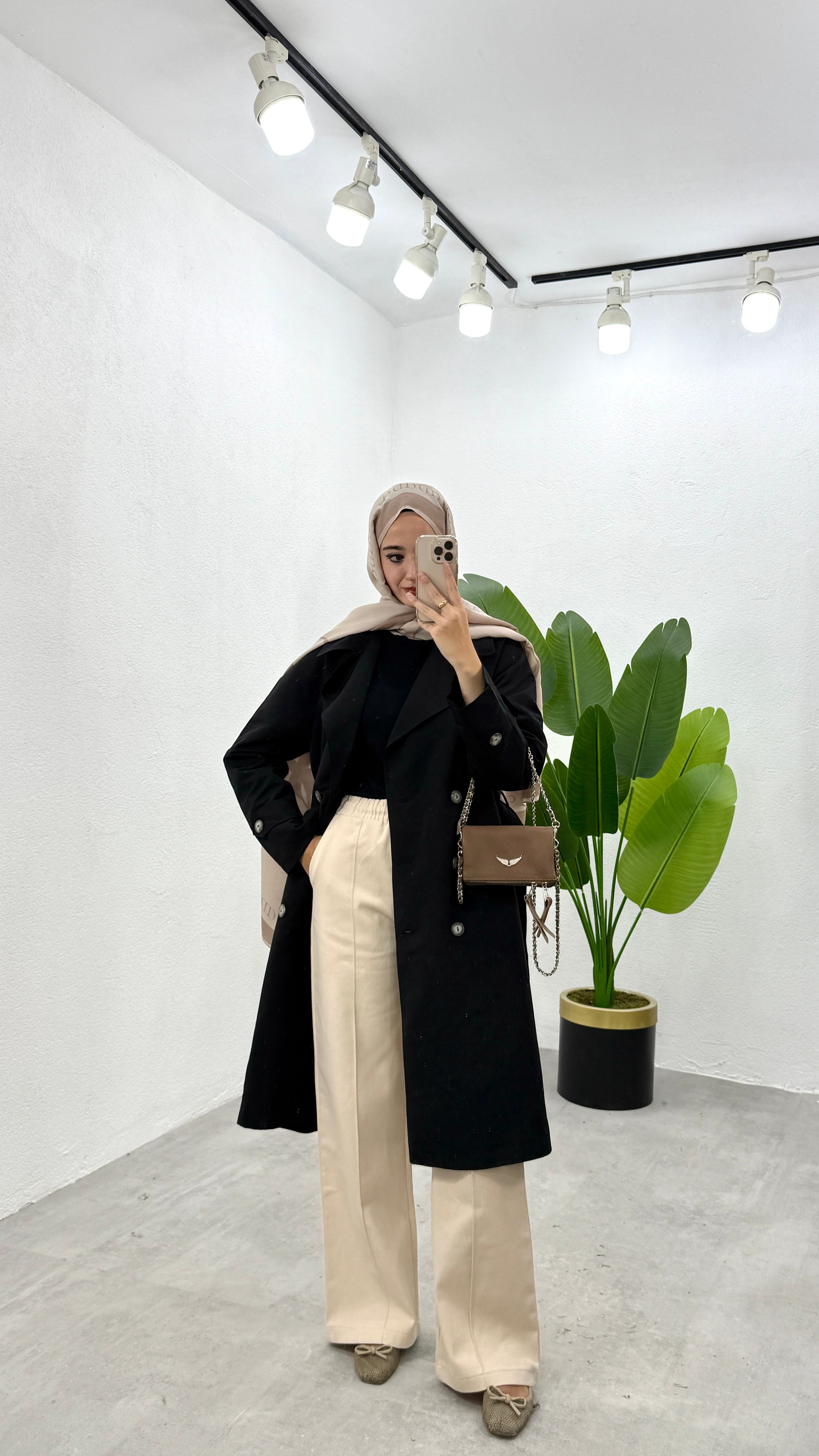 Gabardin Pantolon - Taş