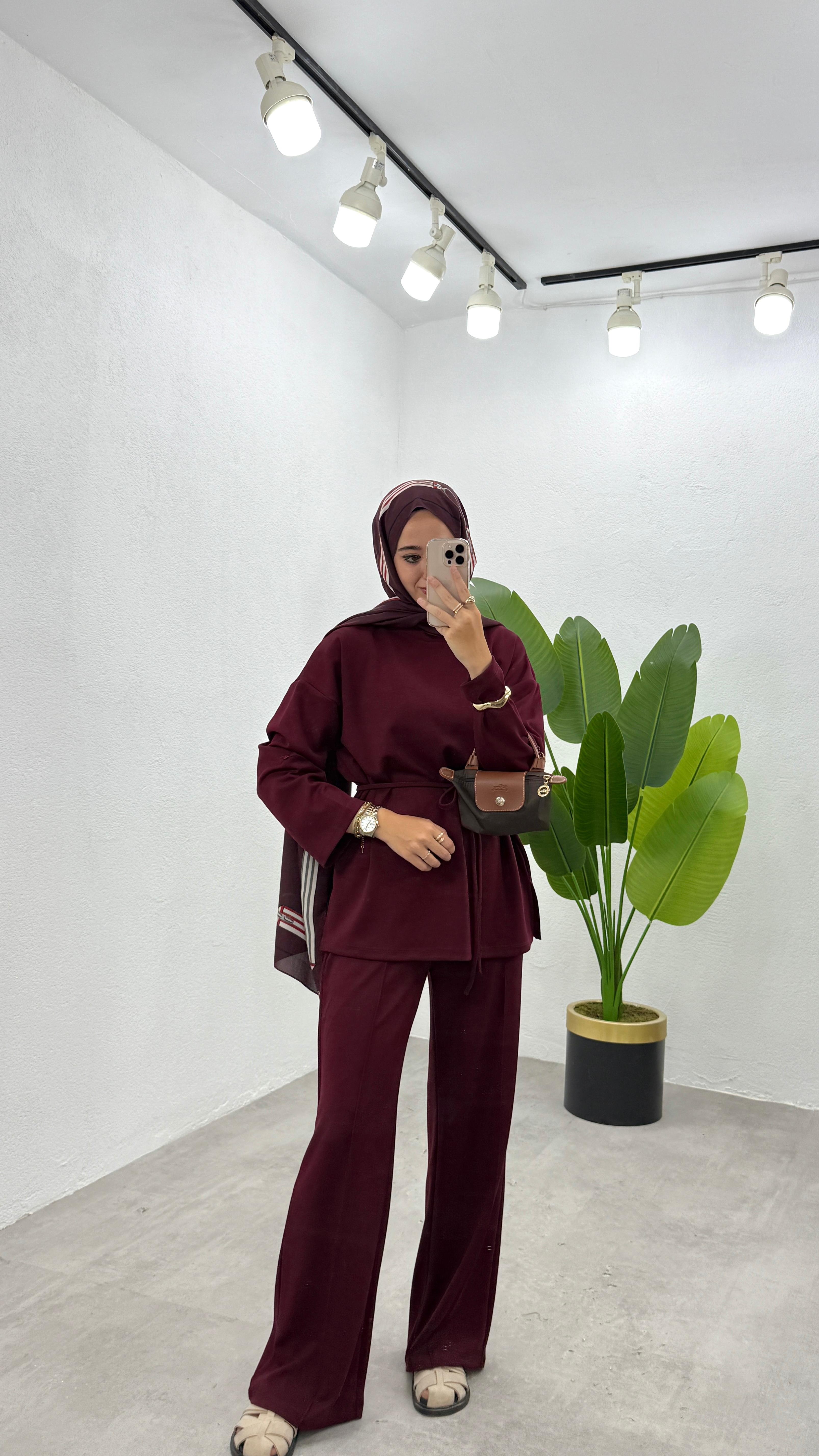 Oysh İkili Takım - Bordo