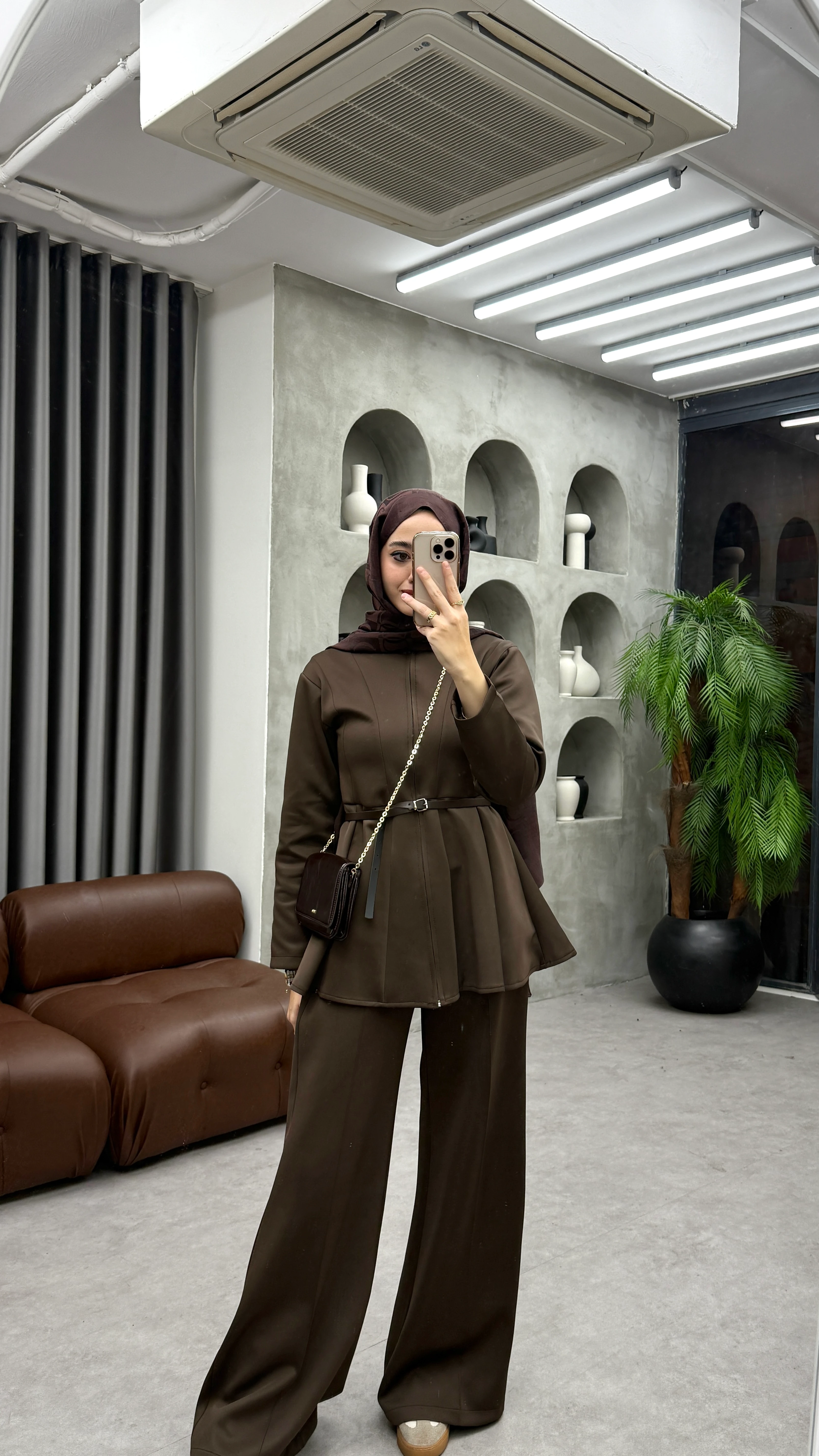 Suzi Scuba Takım - Kahve