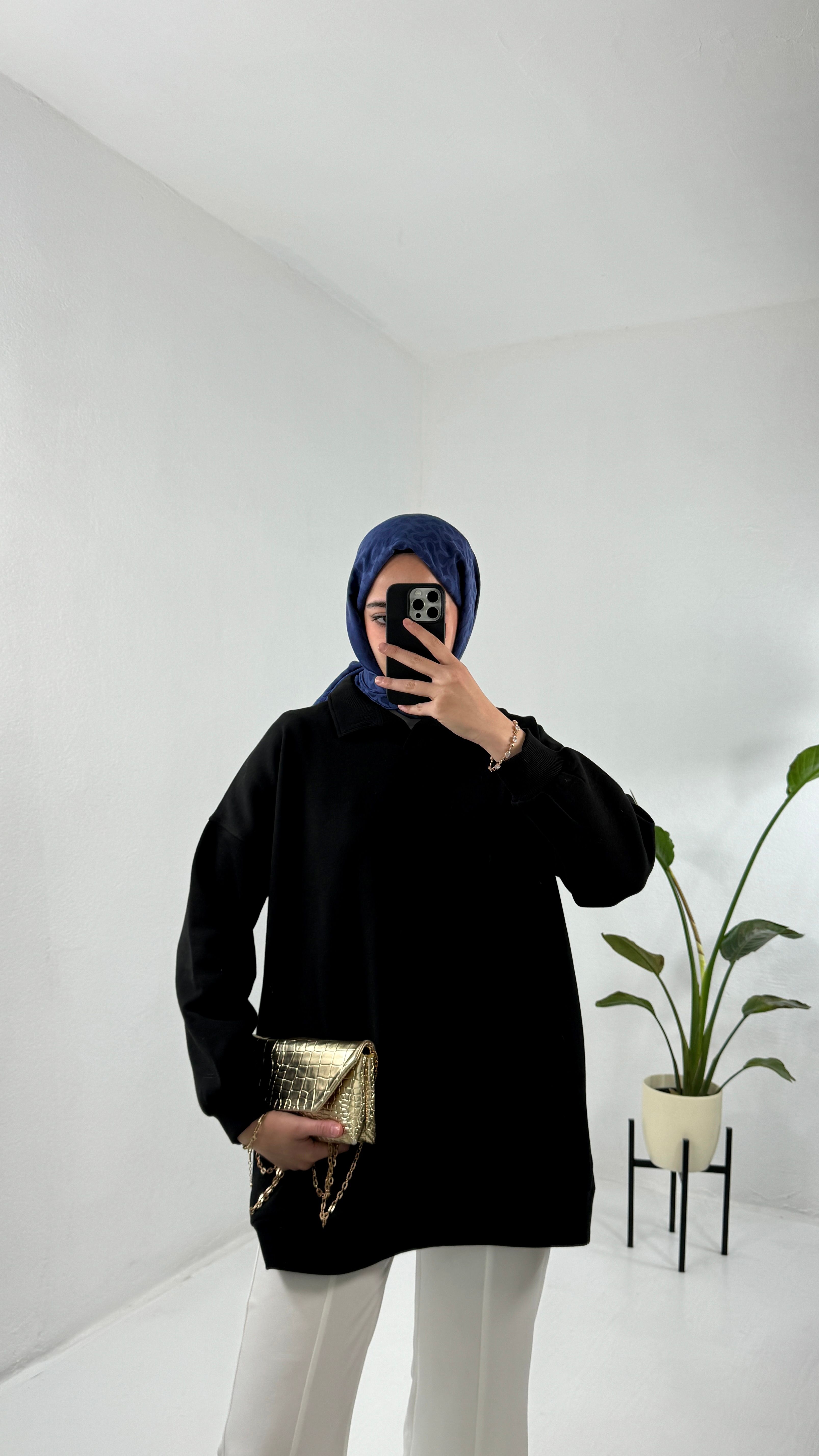 Polo Sweat - Siyah