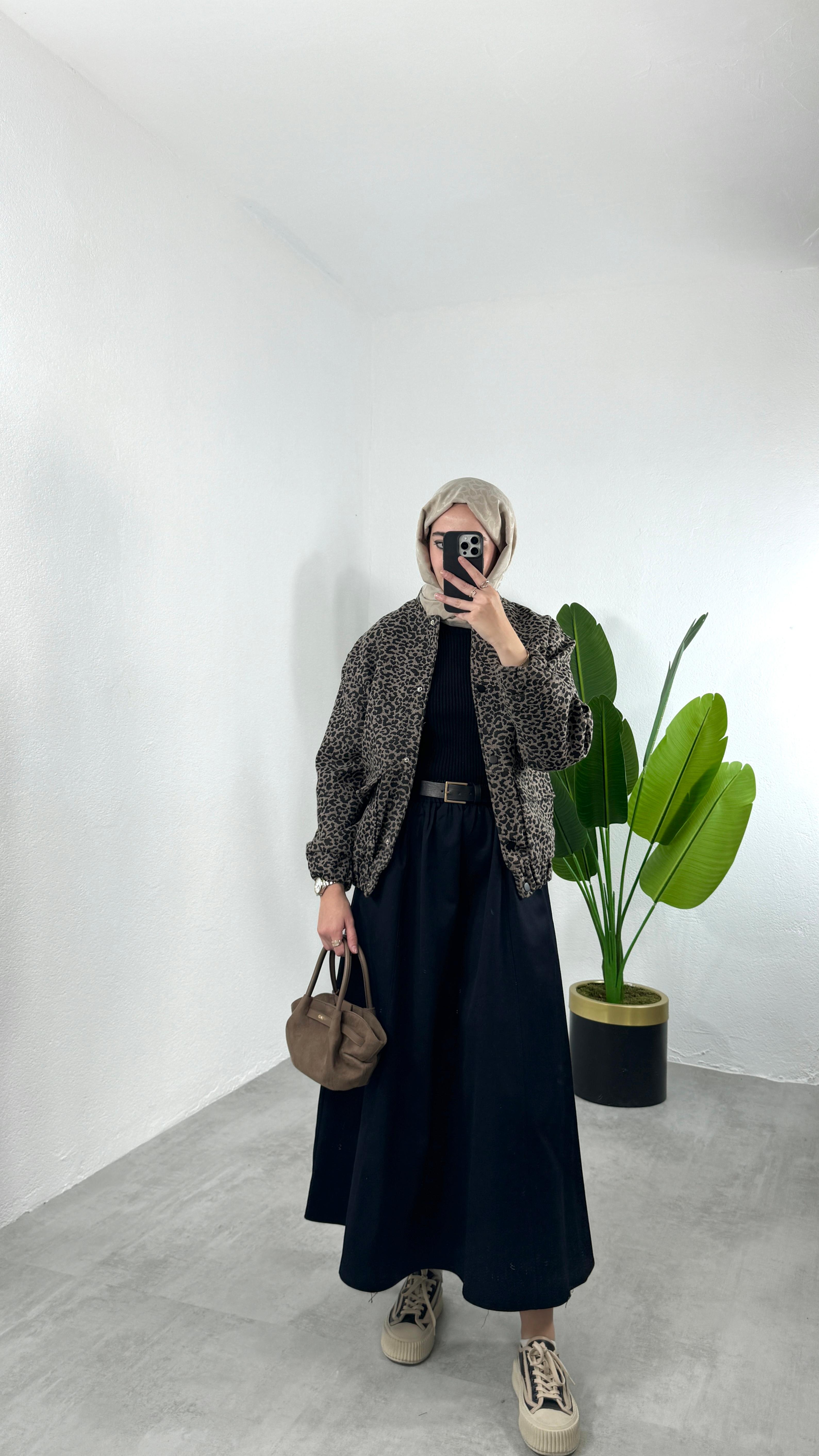Zra Leopar Bomber Ceket