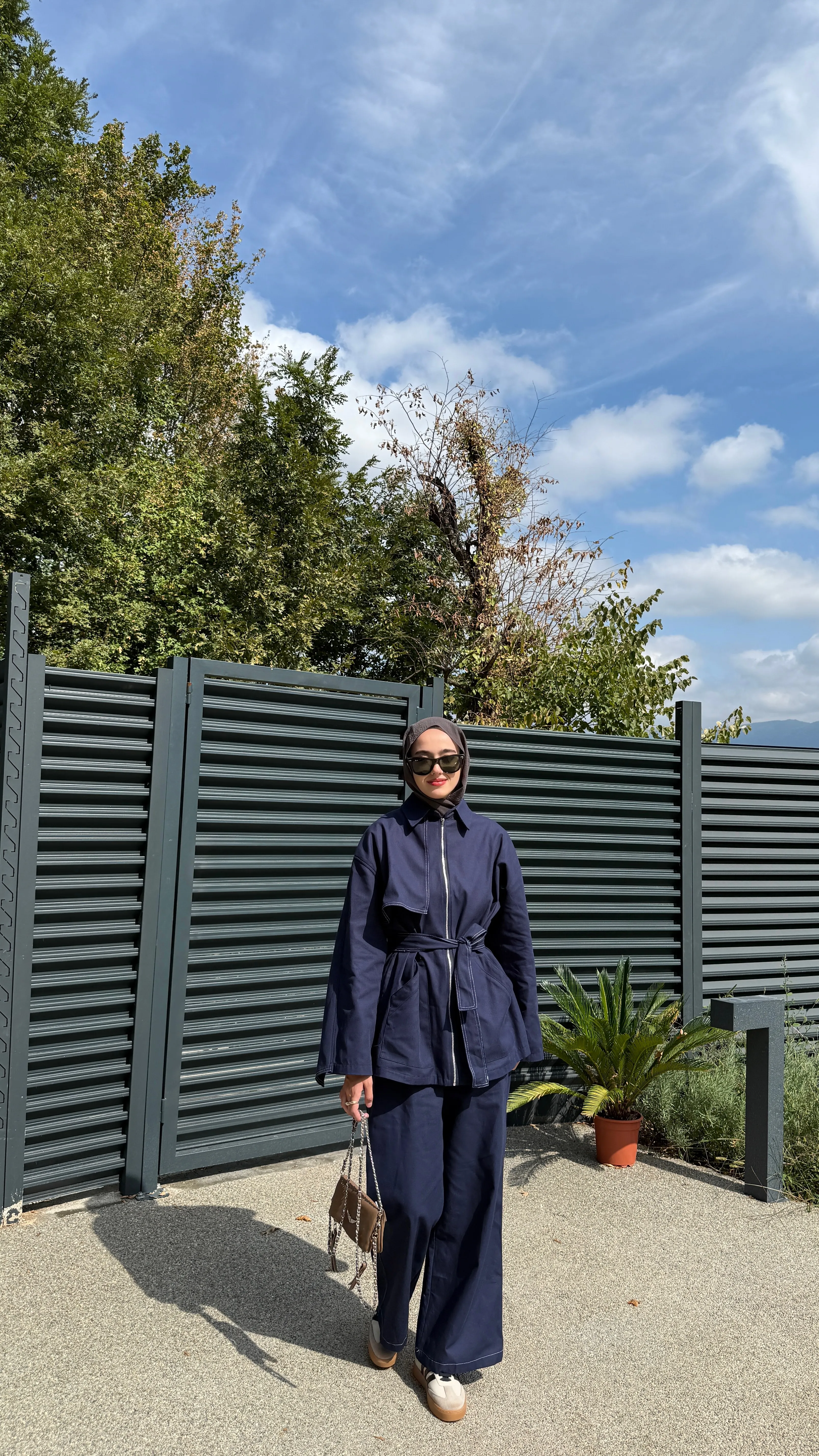 Gabardin Kapaklı Takım