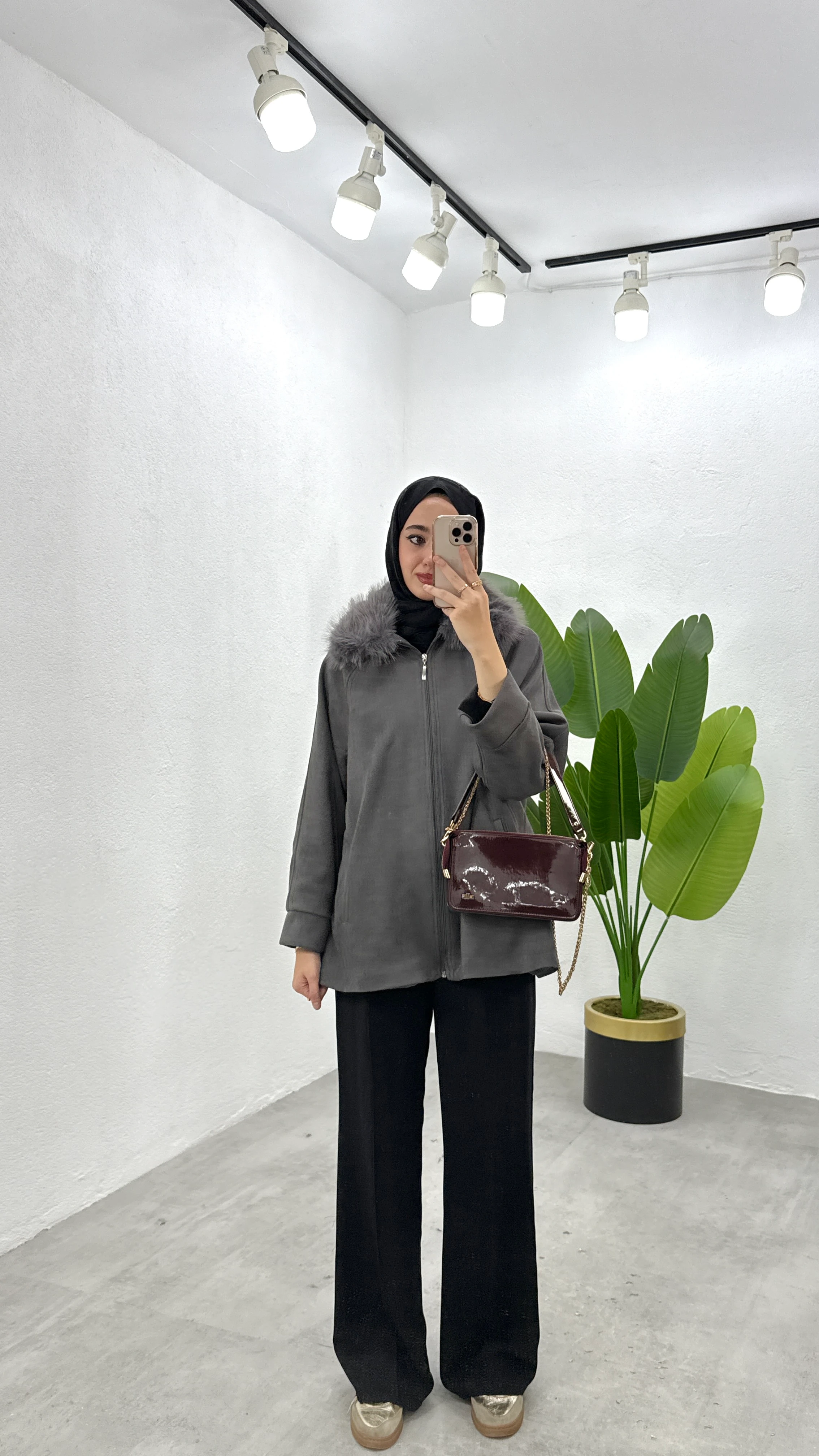 Süet Kürklü Ceket