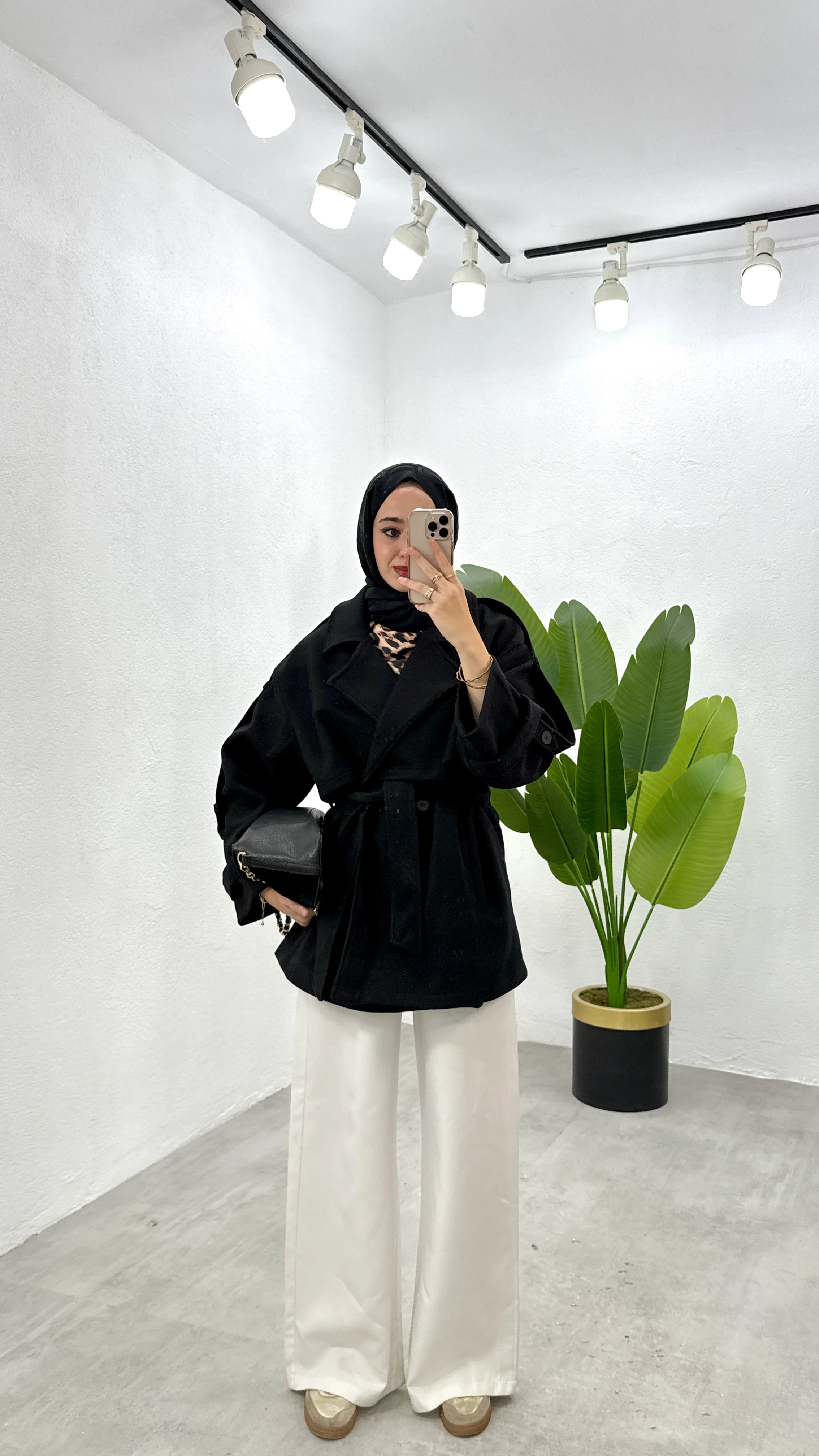 Araboy Kaşe Kaban - Siyah