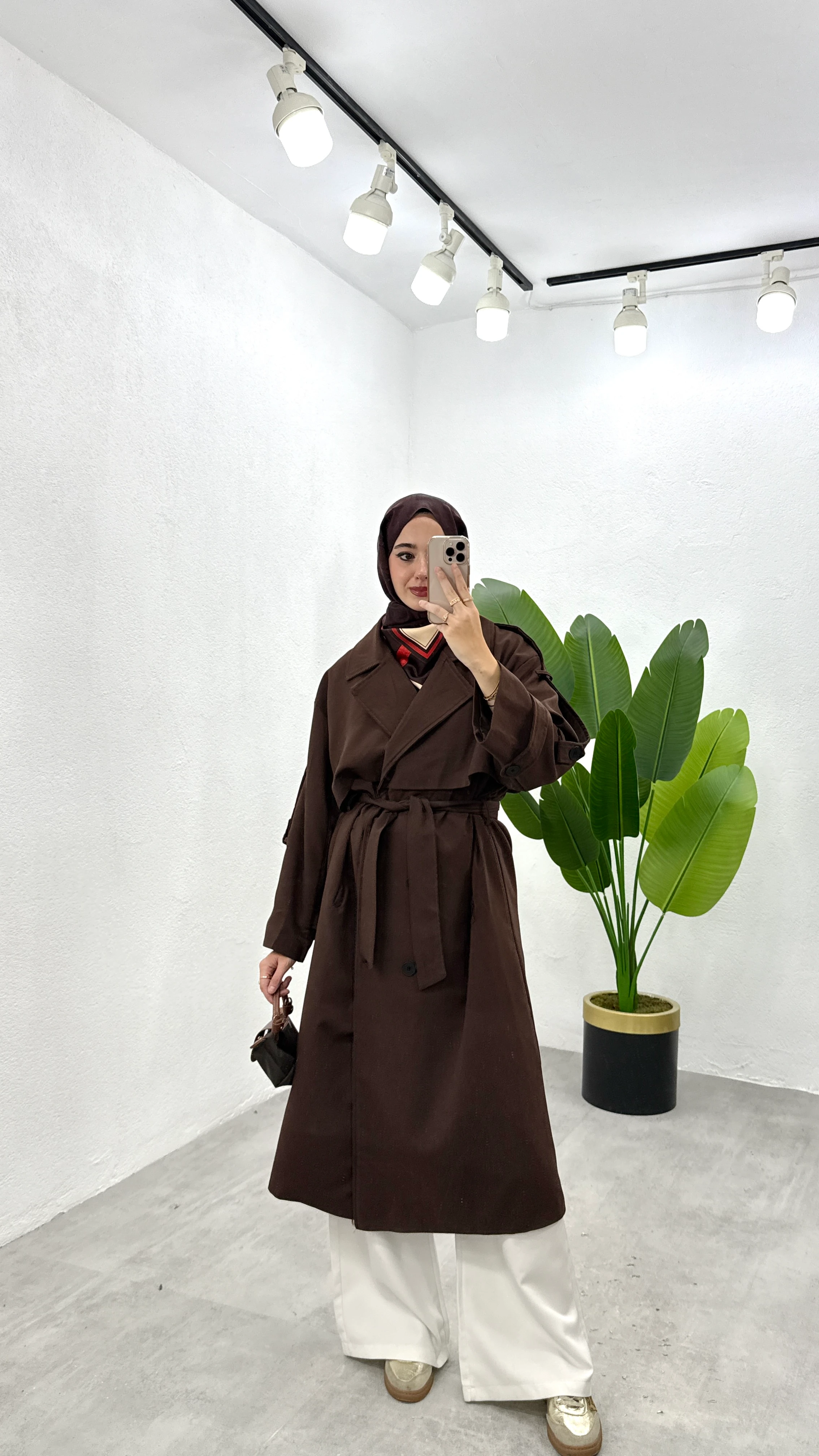 Tasarım Astarlı Trençkot