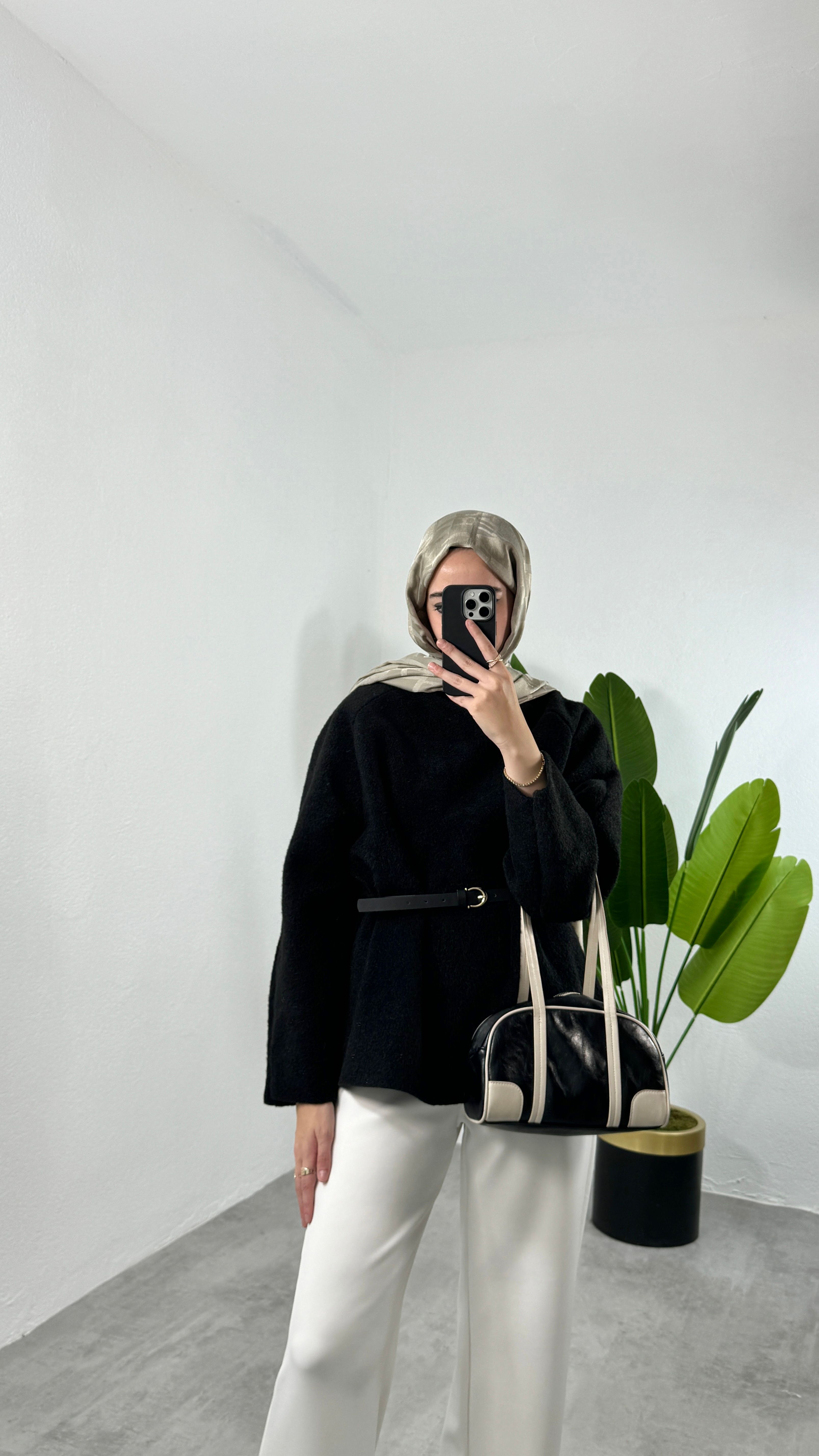 Kaşe Sweat - Siyah