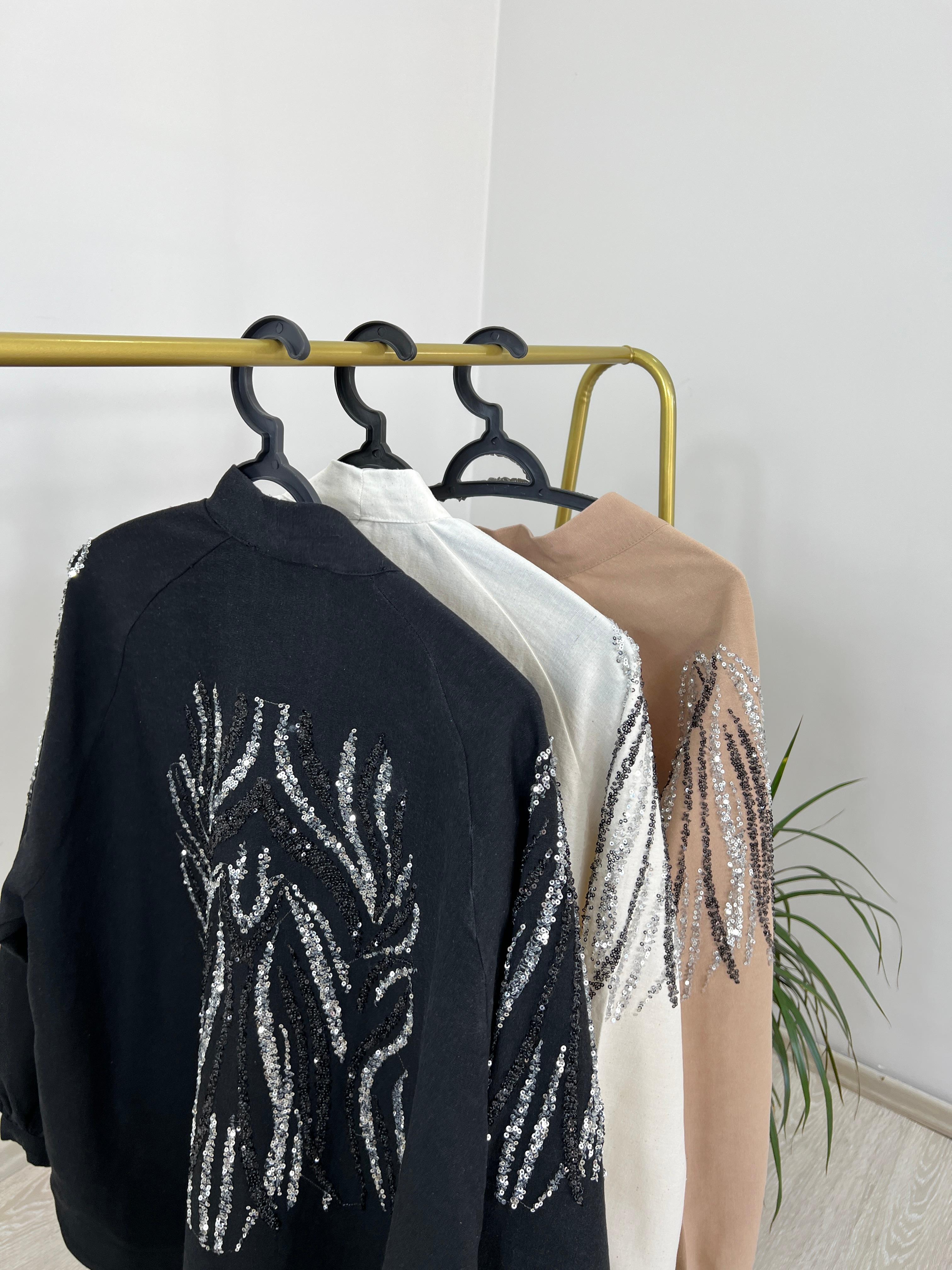 Pullu Keten Kimono