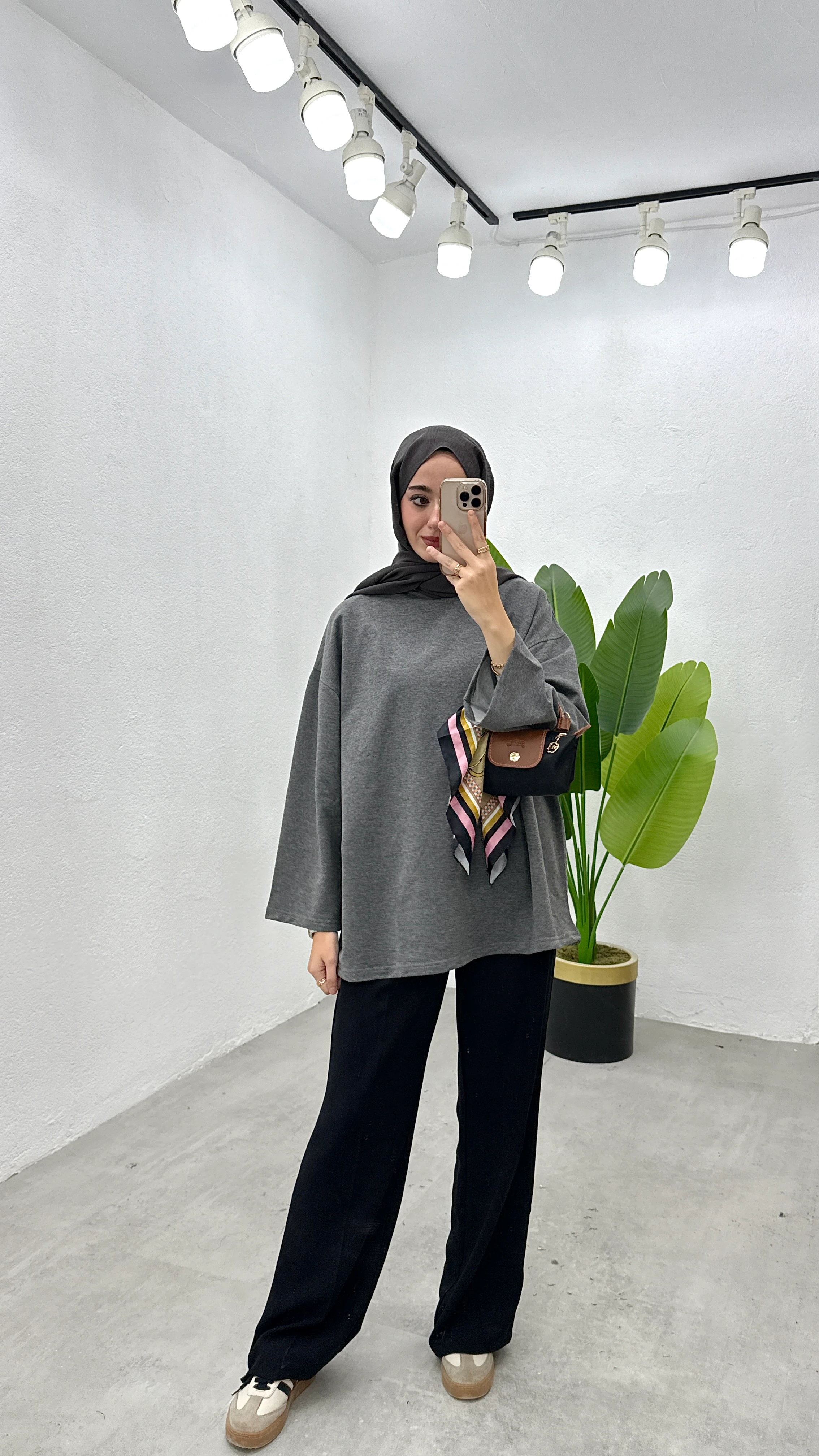 Basic Sweatshirt - Antrasit