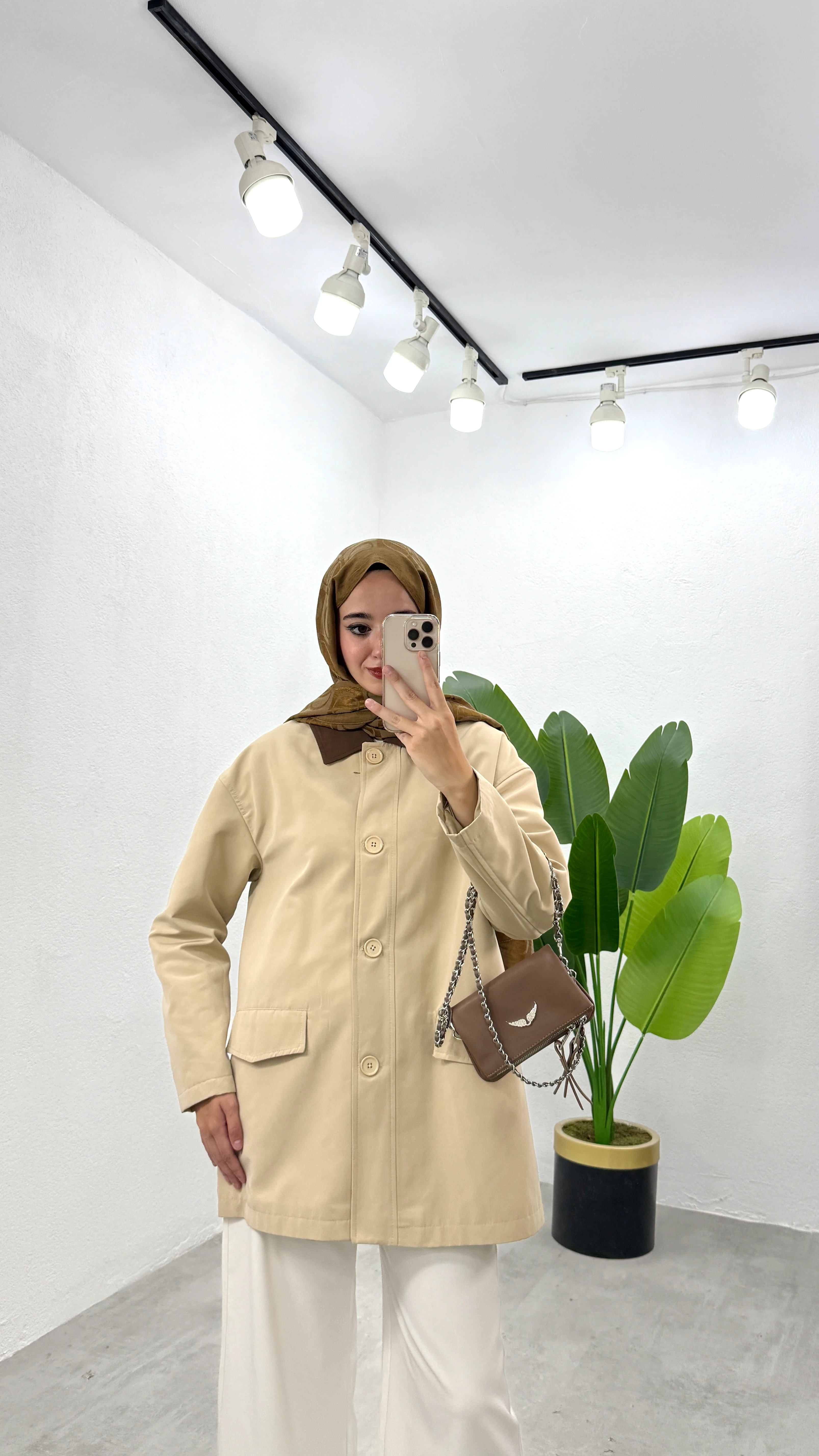 Çift Renk Trençkot