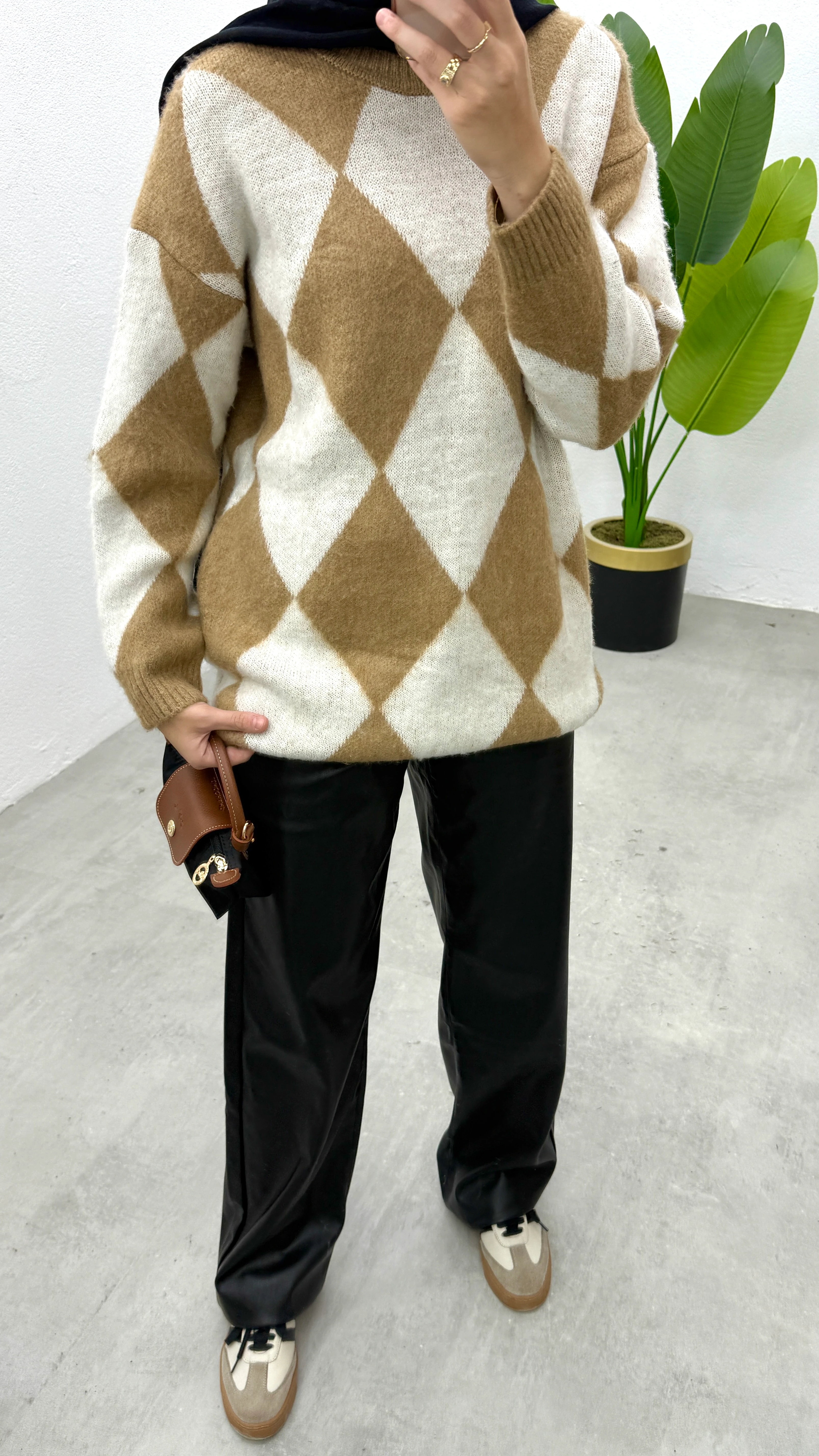 Baklava Desen Kazak - Camel