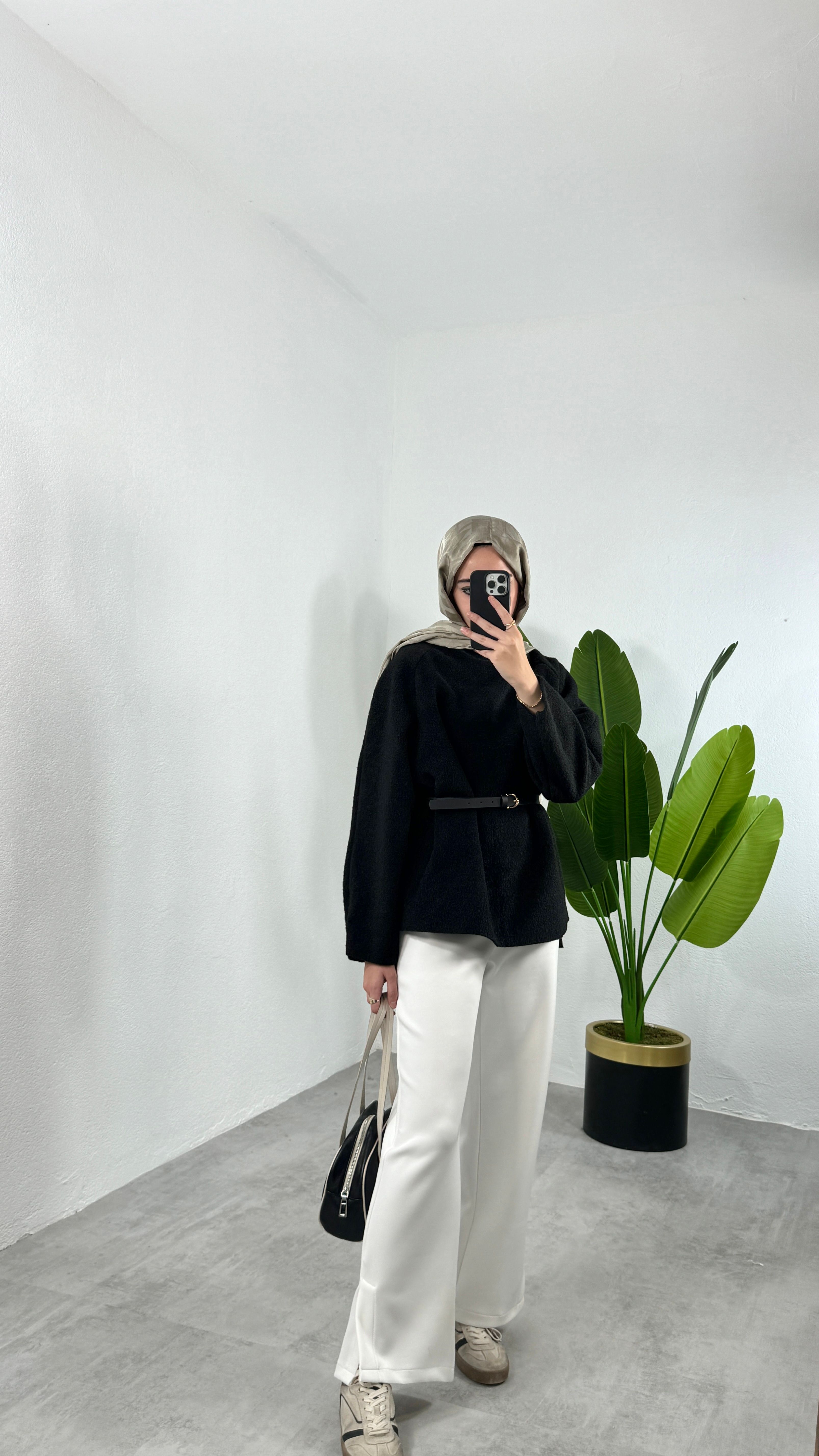 Kaşe Sweat - Siyah