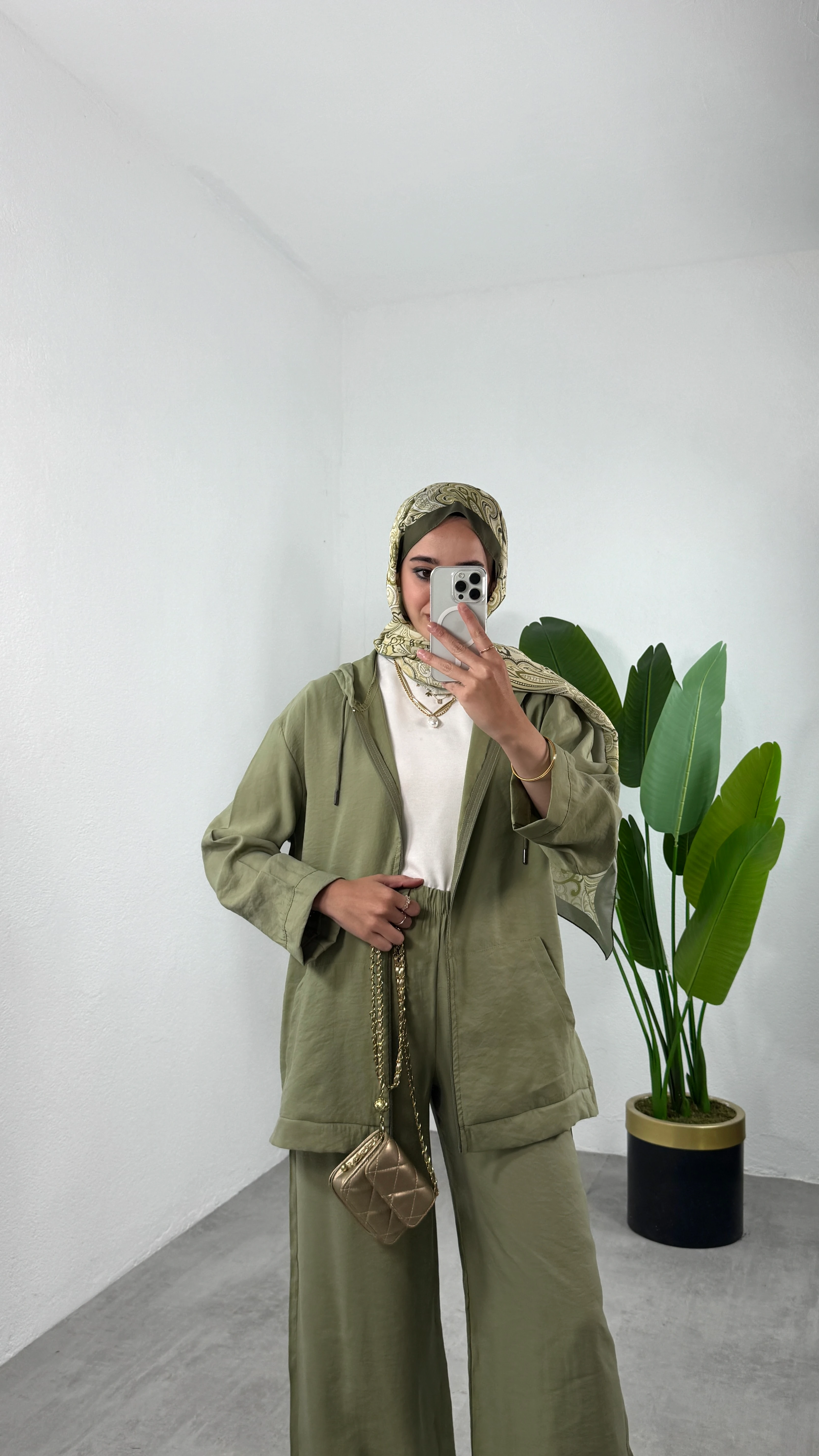 Kapüşonlu Modal Takım