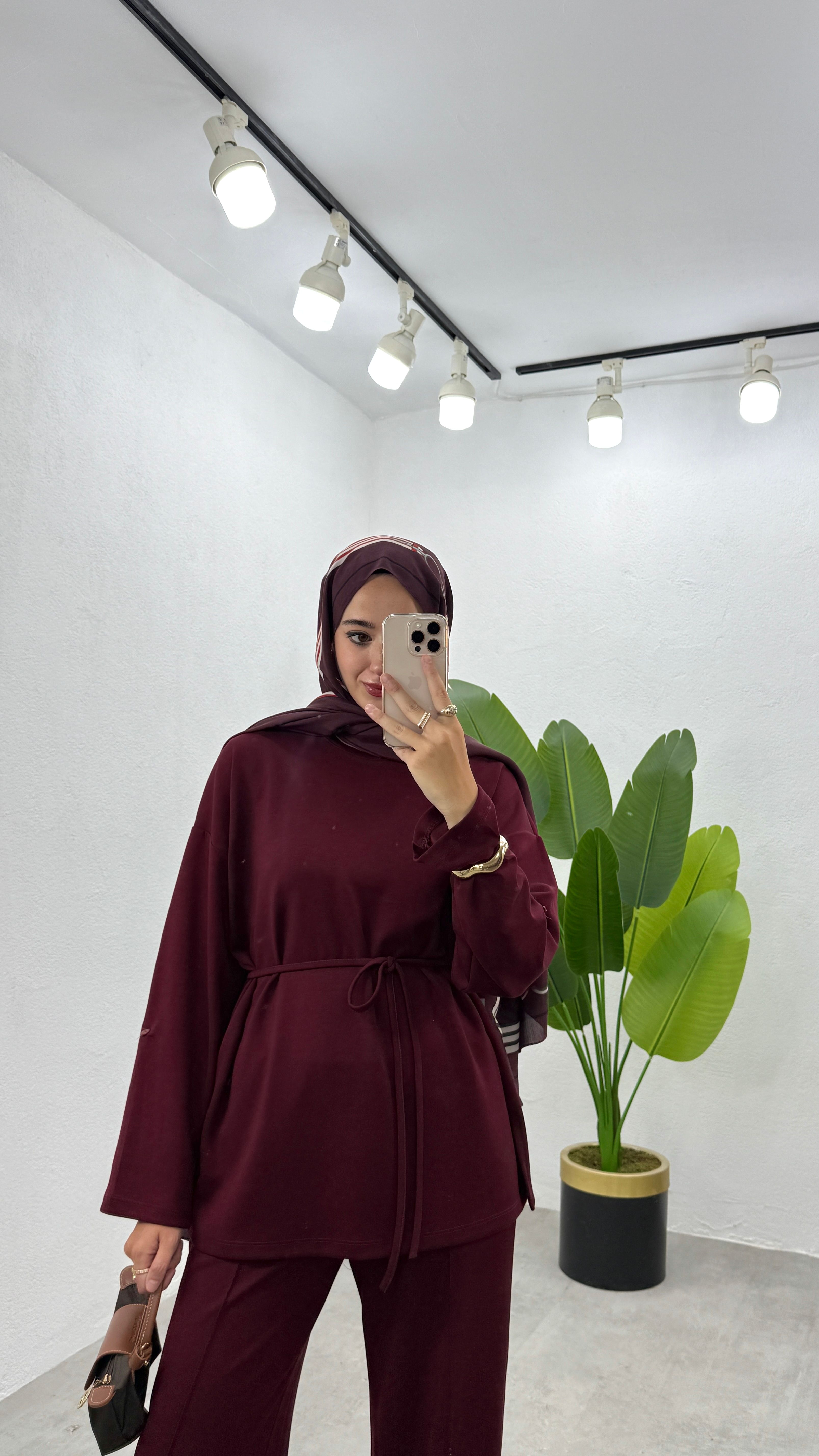 Oysh İkili Takım - Bordo