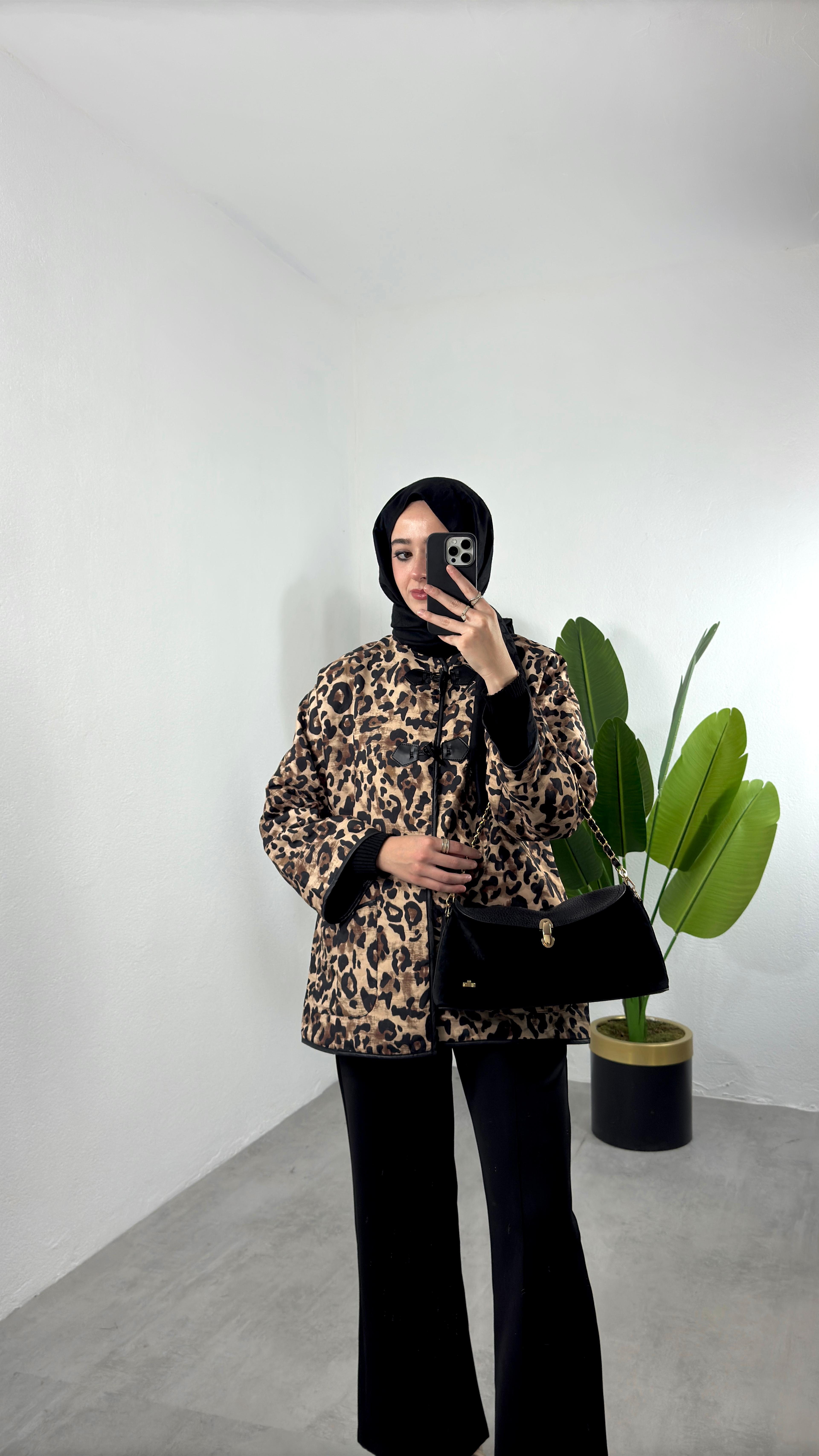 Leo Mevsimlik Ceket - leopar