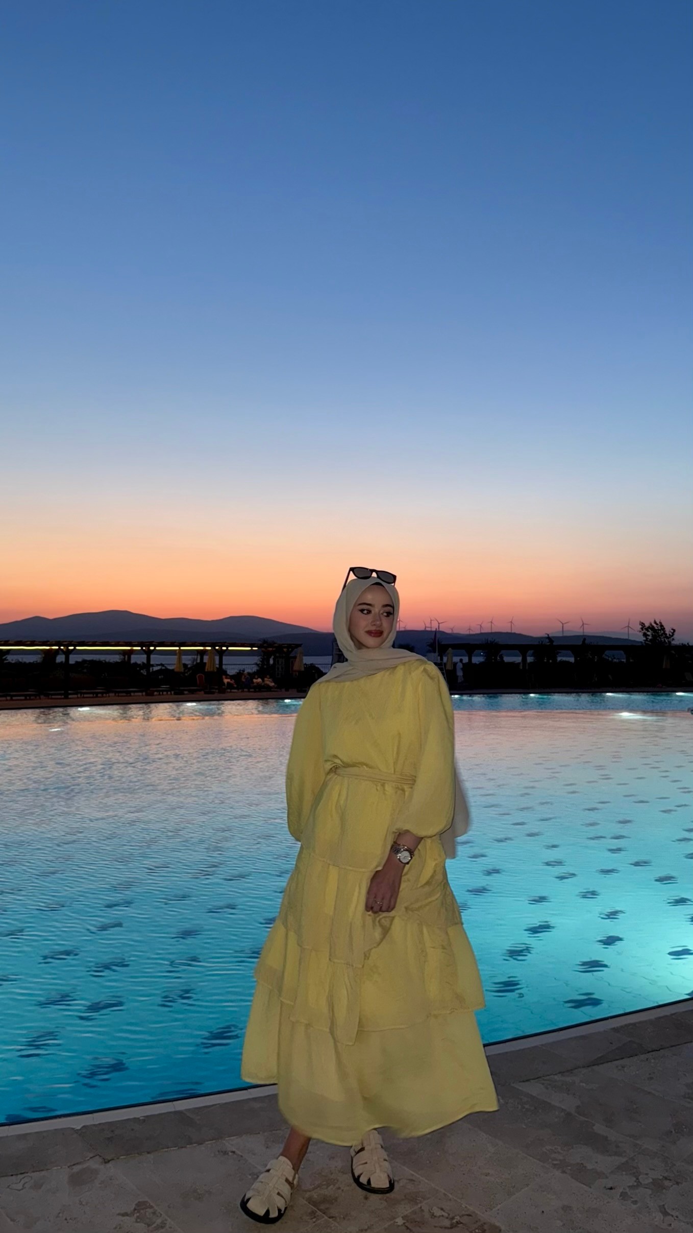 Katy Fırfırlı Elbise  - Hardal