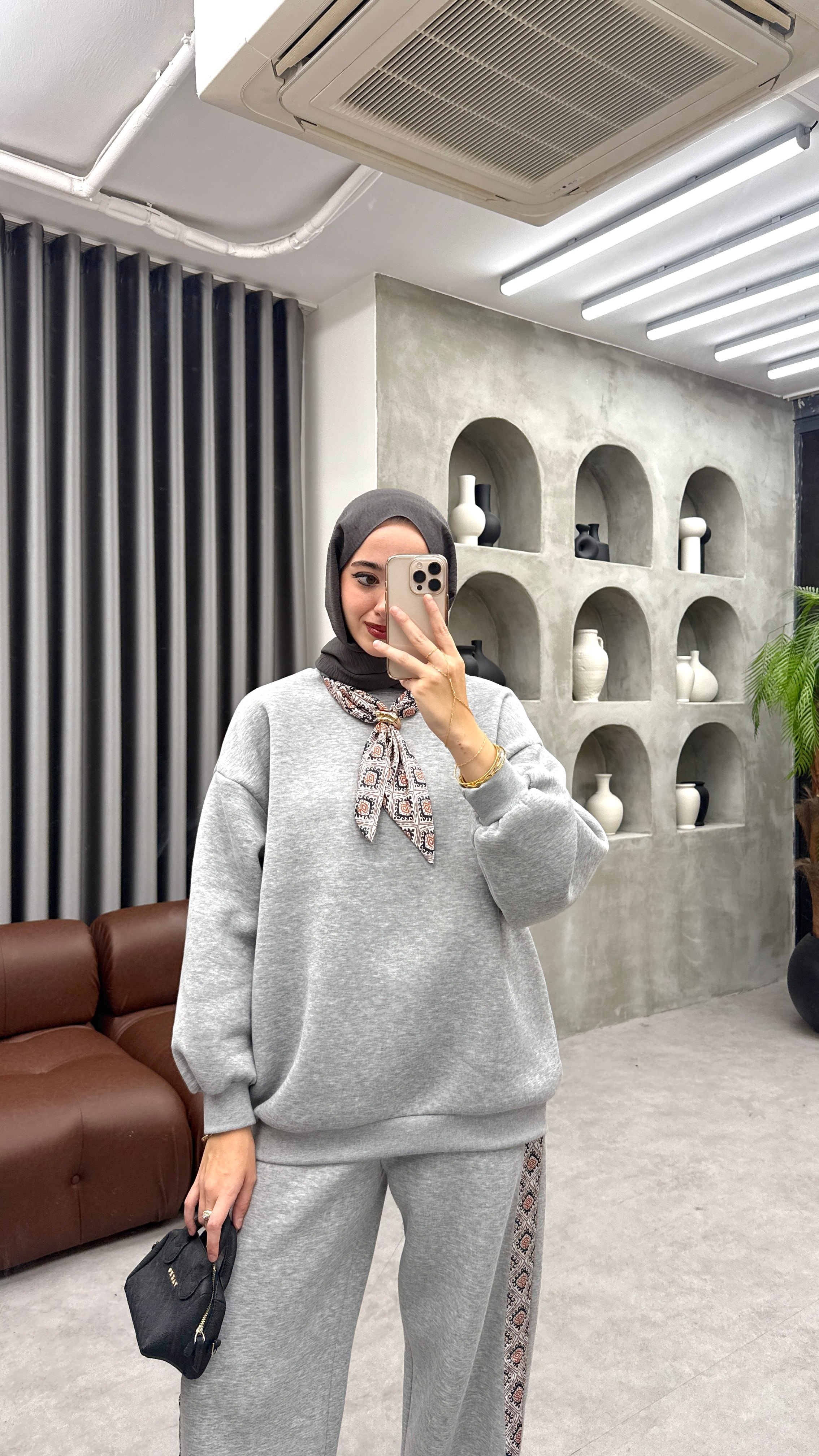 Fularlı Şardonlu Takım