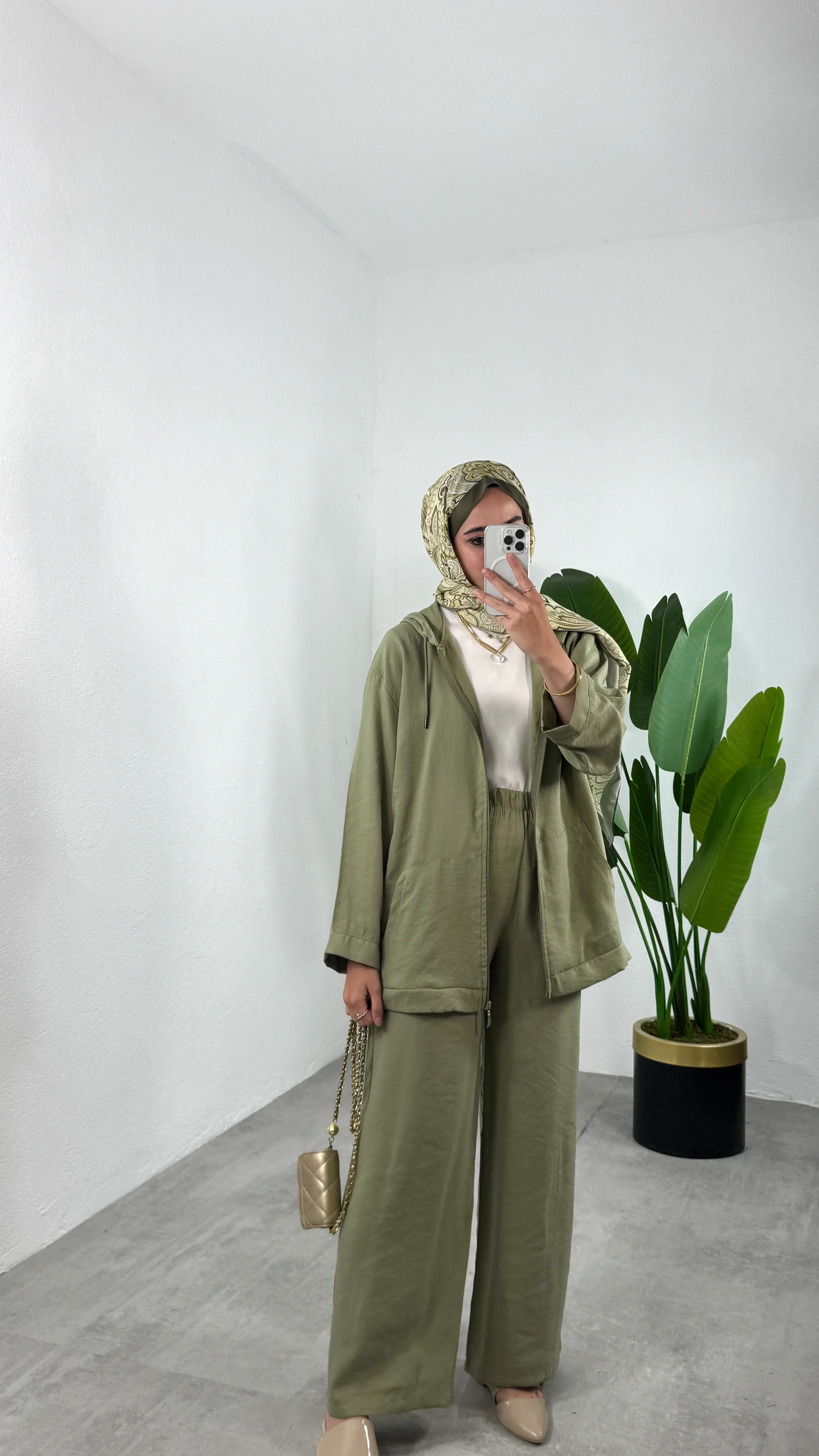 Kapüşonlu Modal Takım