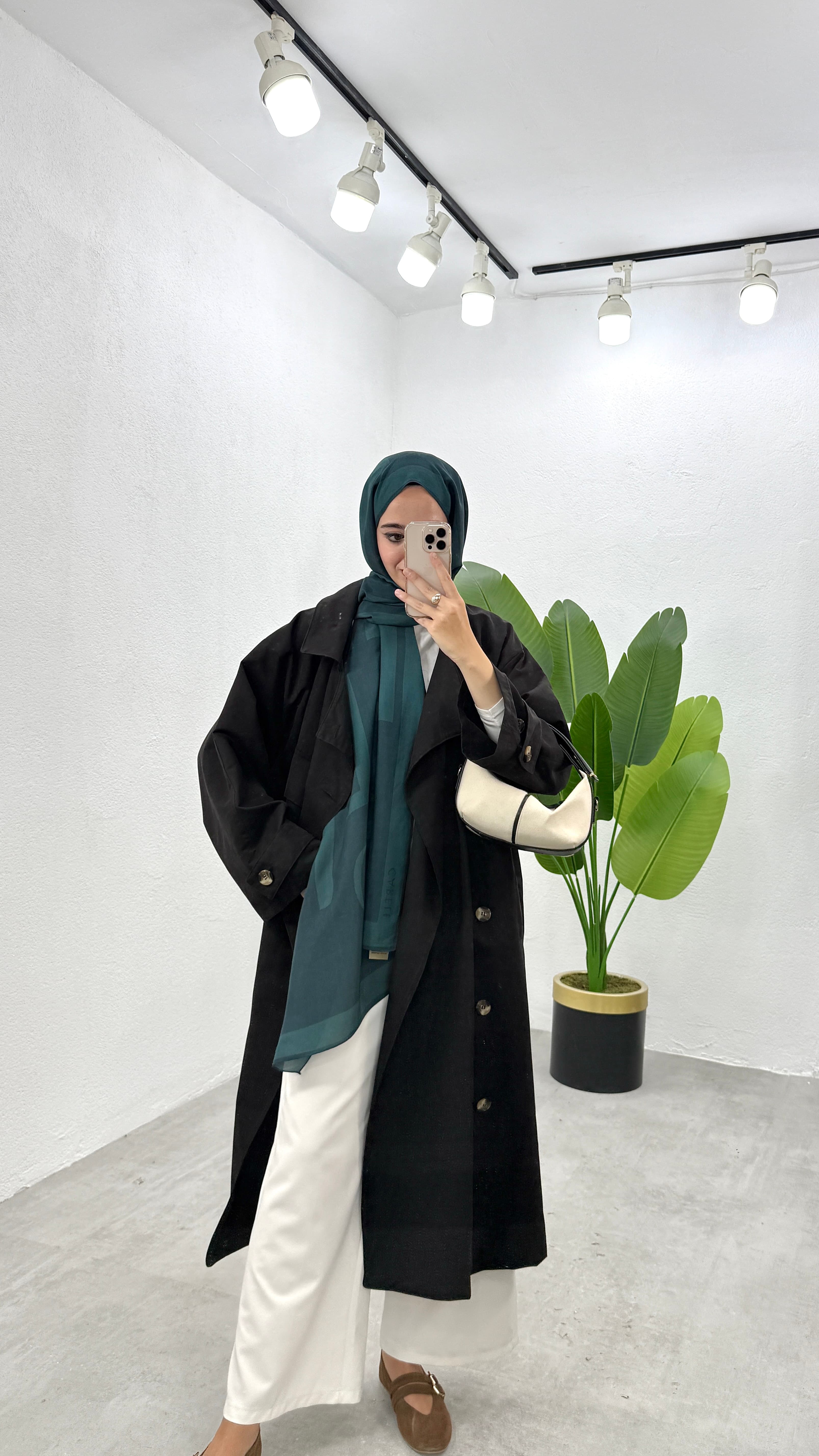 Korea Trençkot - Siyah