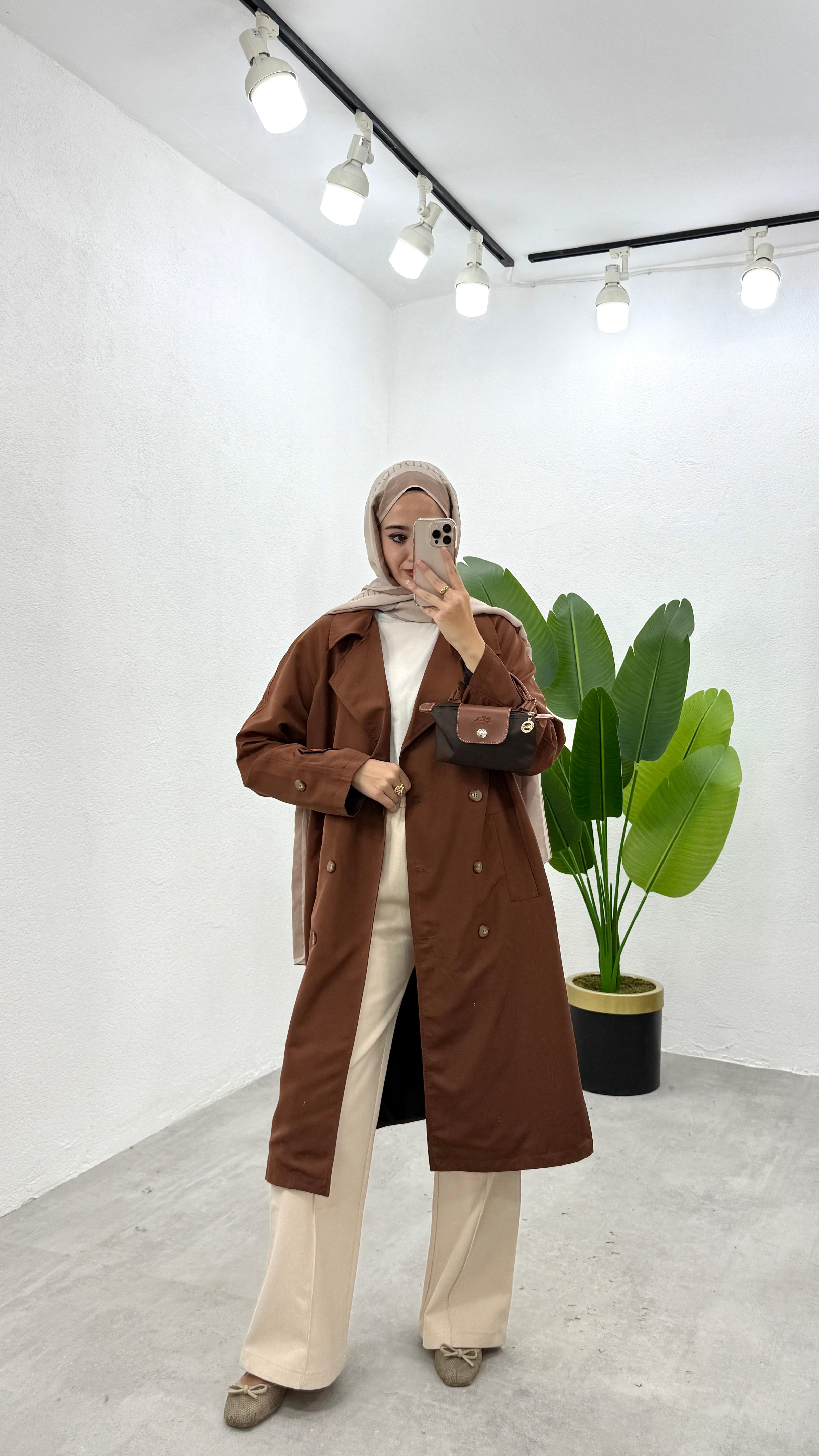 Gabardin Pantolon - Taş