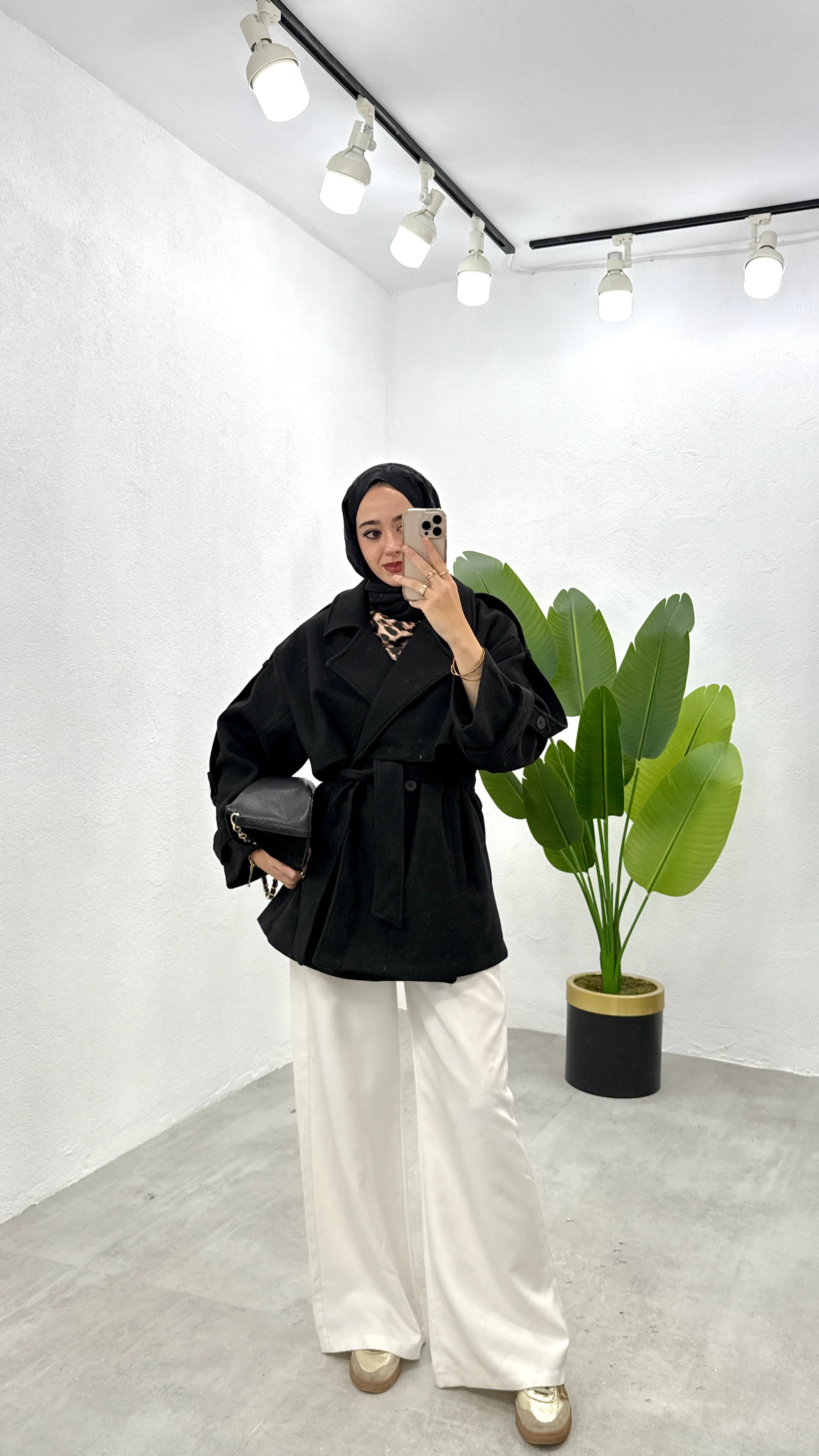 Araboy Kaşe Kaban - Siyah