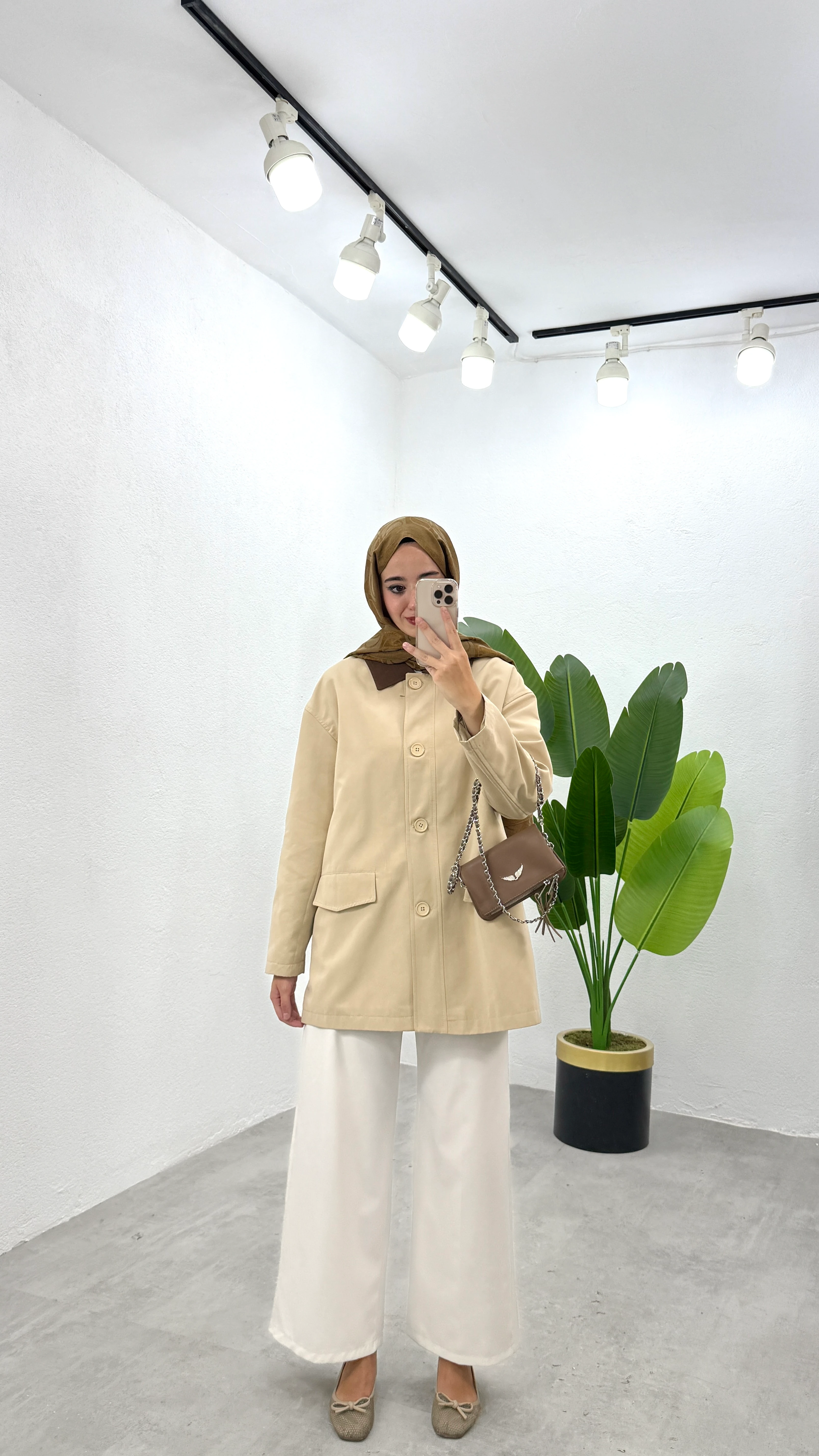 Çift Renk Trençkot