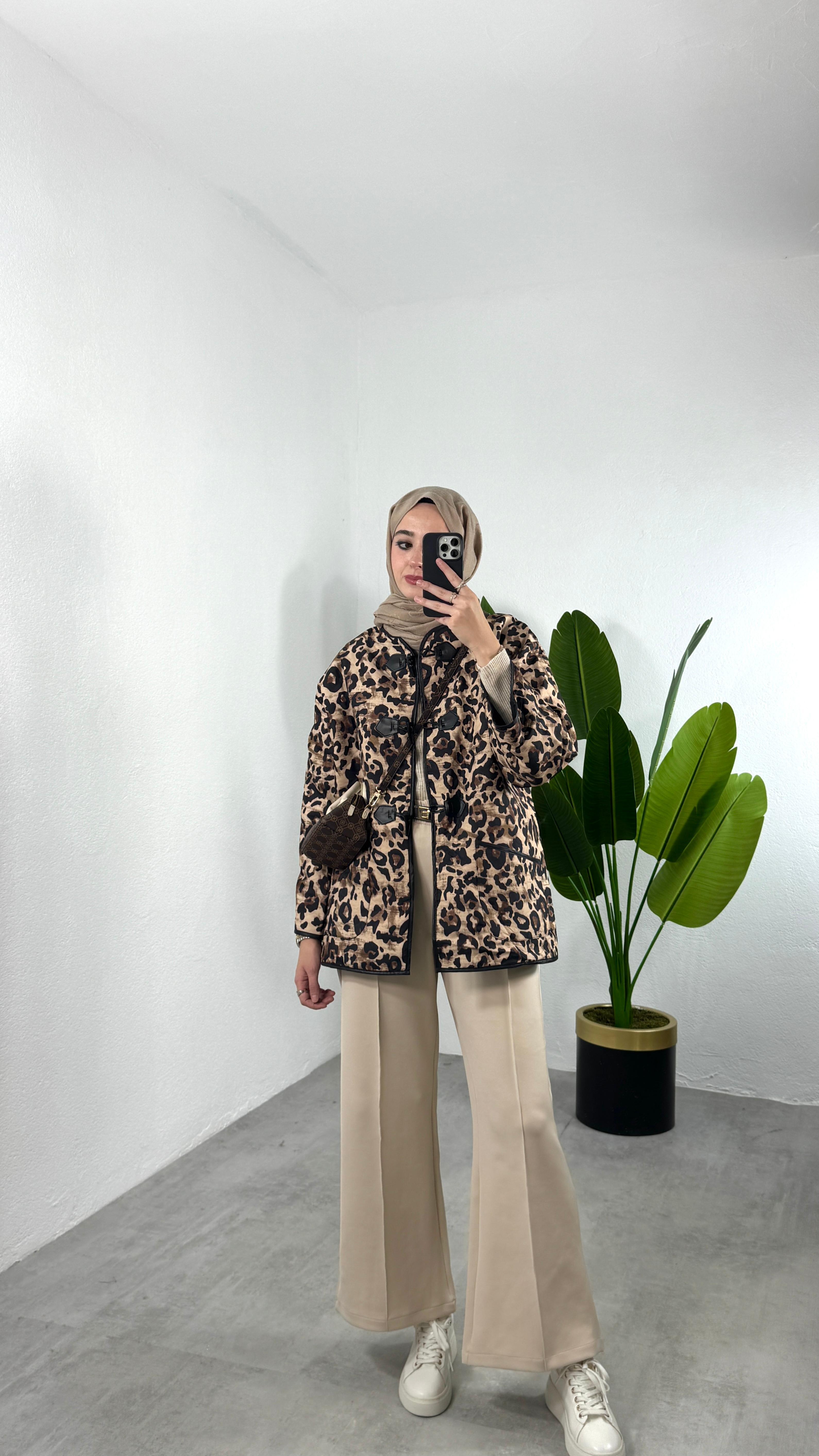 Leo Mevsimlik Ceket - leopar