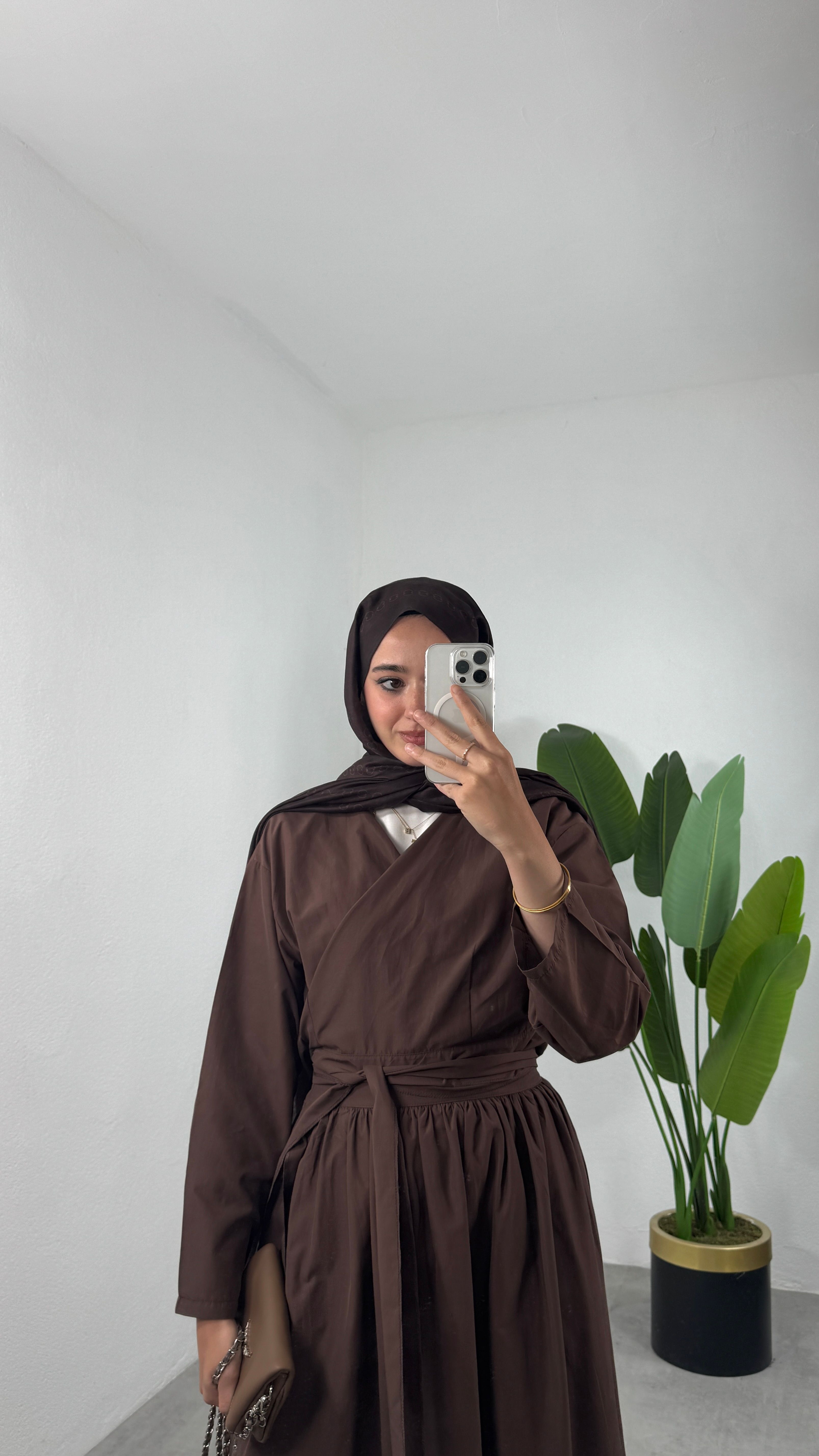 Bağlamalı Kimono Etekli Takım