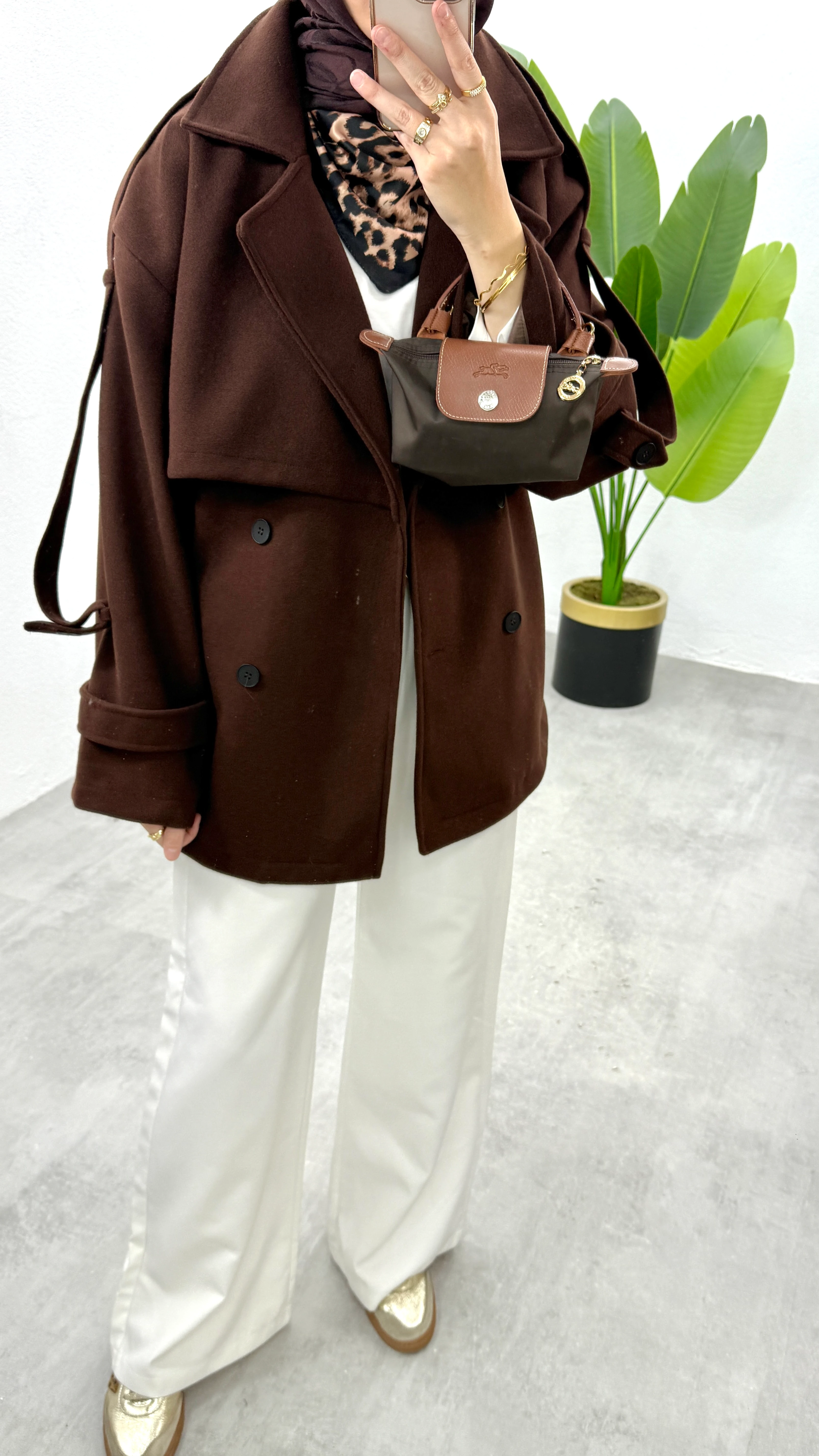 Araboy Kaşe Kaban - Kahve