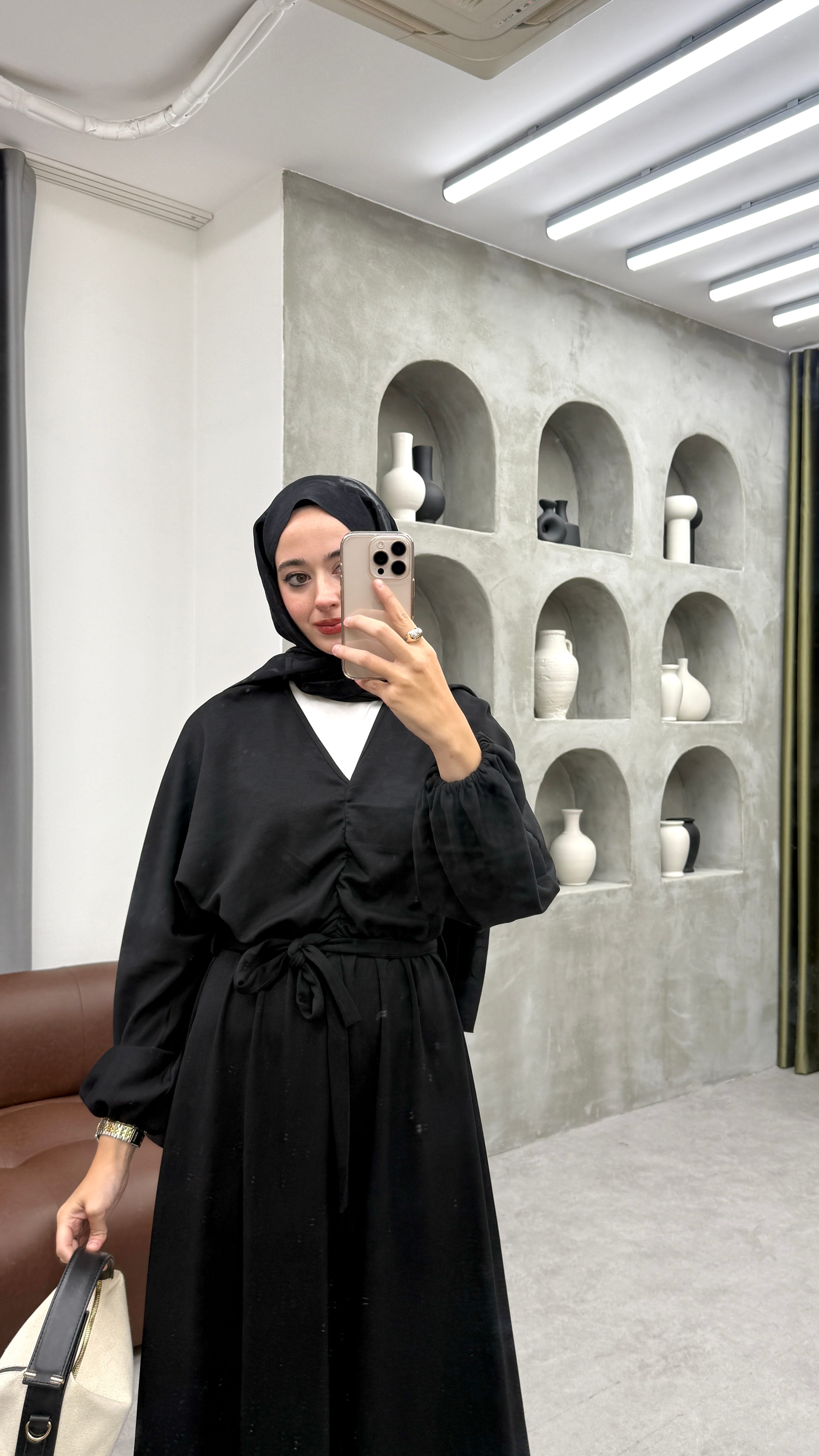 Oysh Oversize Elbise - Siyah