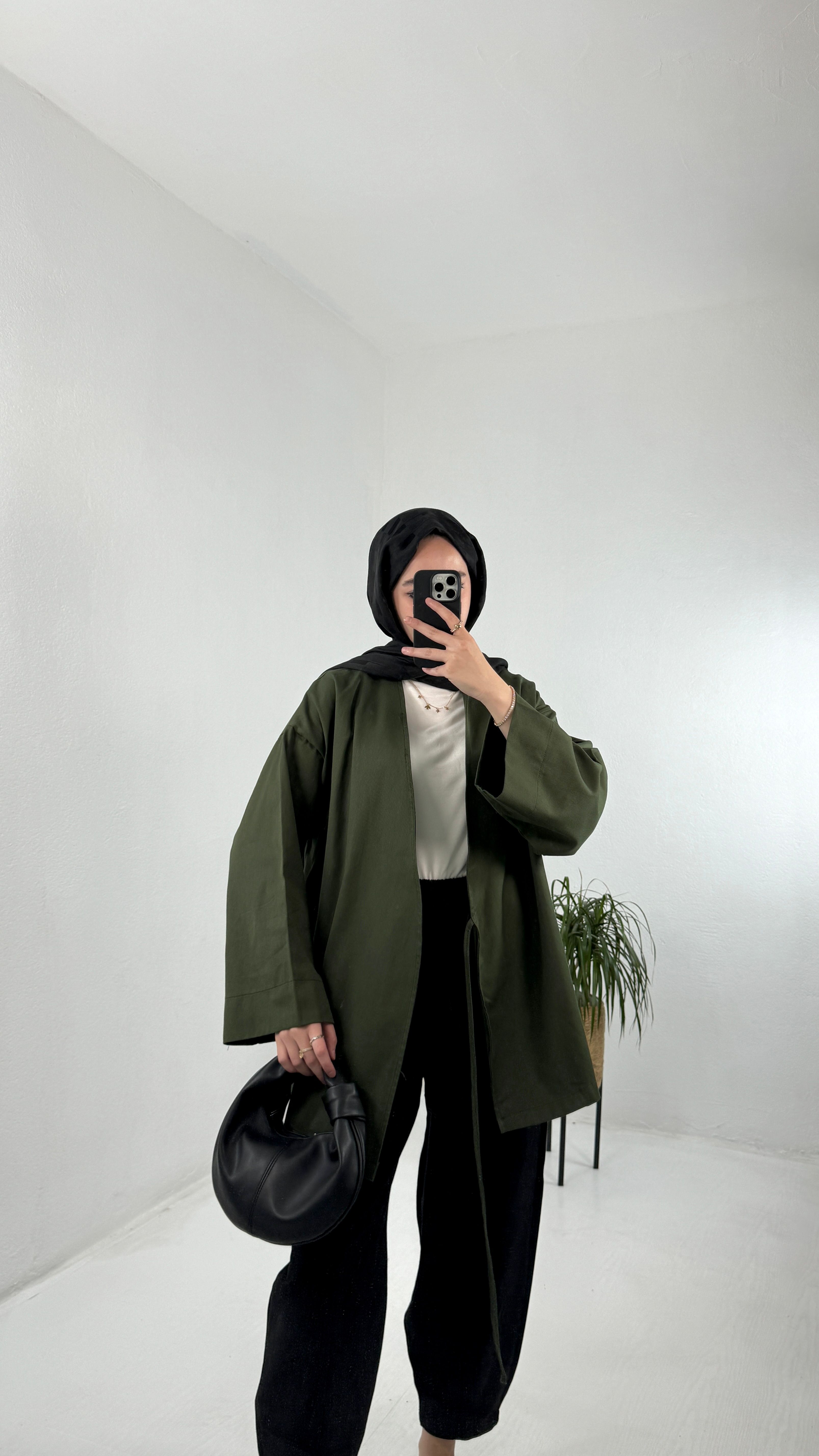 Gabardin Kimono - Haki