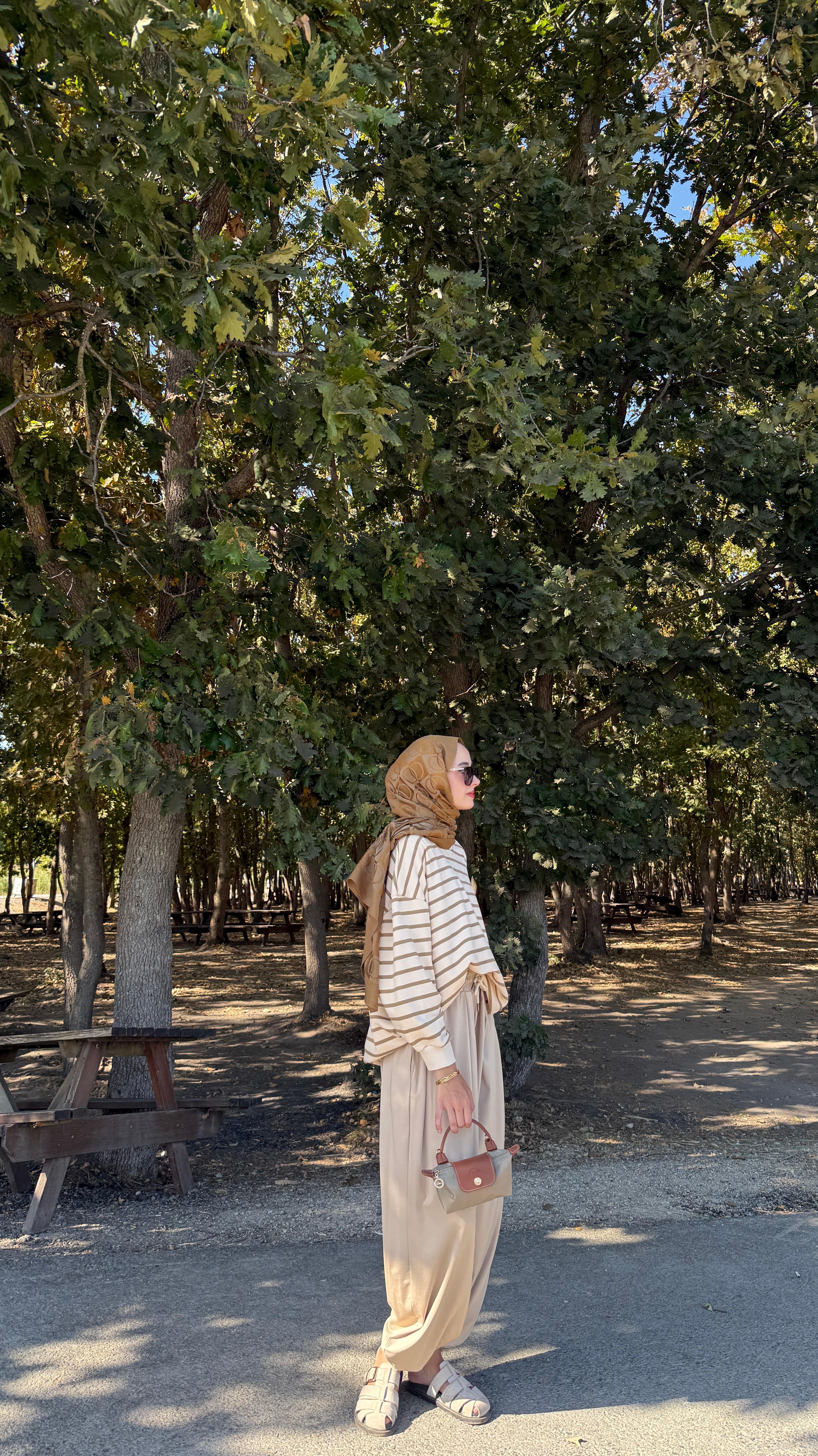 Çizgili Oversize Sweat